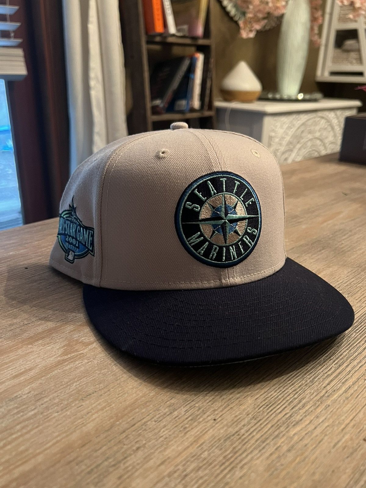 New Era 7 3/8 Seattle Mariners Fitted Compass 2001 All Star Size ONE SIZE - 1 Thumbnail