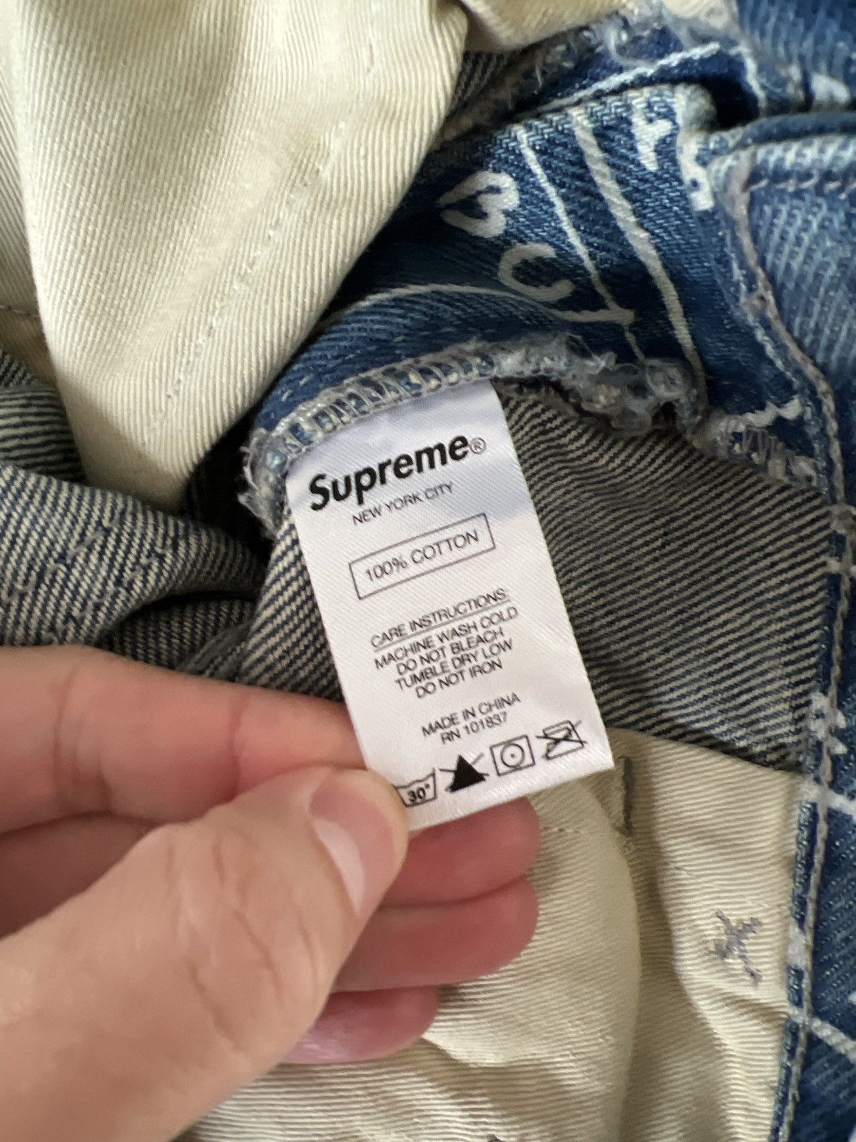 Supreme Gonz Map Denim Size US 30 / EU 46 - 4 Thumbnail