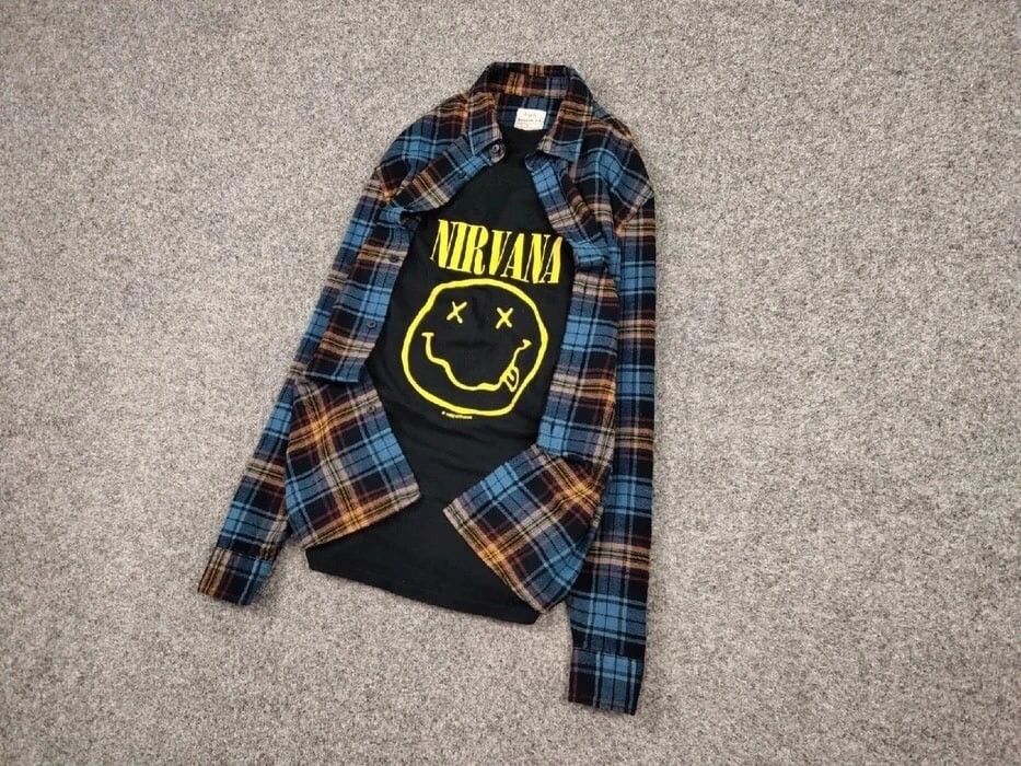 Flannel Vintage Flannel Shirt Checkered Travis Scott Style Size US M / EU 48-50 / 2 - 3 Thumbnail