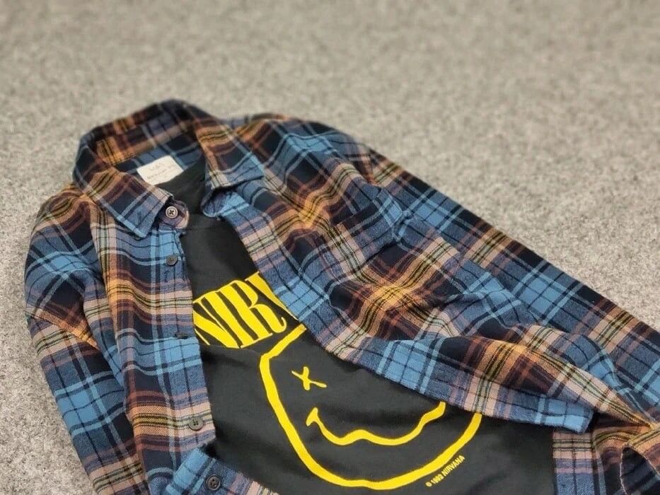 Flannel Vintage Flannel Shirt Checkered Travis Scott Style Size US M / EU 48-50 / 2 - 11 Thumbnail