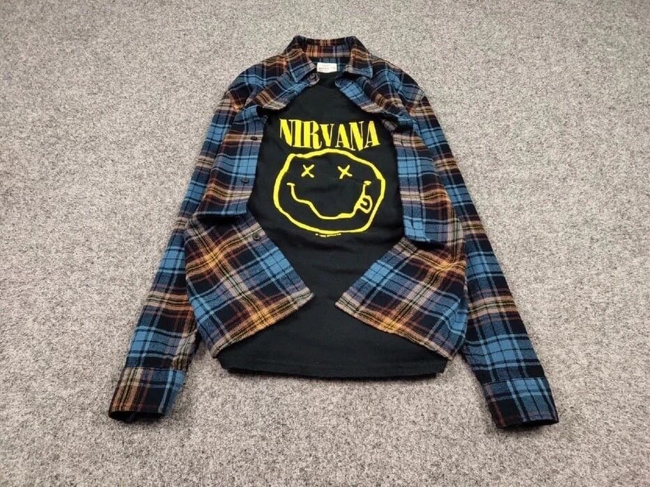 Flannel Vintage Flannel Shirt Checkered Travis Scott Style Size US M / EU 48-50 / 2 - 2 Thumbnail