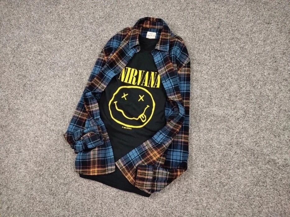 Flannel Vintage Flannel Shirt Checkered Travis Scott Style Size US M / EU 48-50 / 2 - 9 Thumbnail