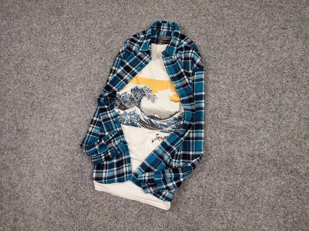 Flannel Vintage Flannel Shirt Travis Scott Style Size US S / EU 44-46 / 1 - 9 Thumbnail