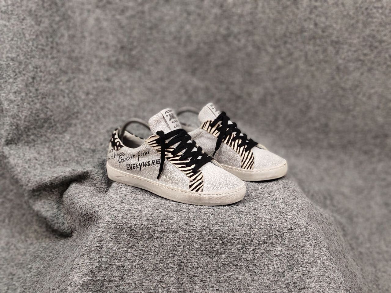 Other Meline Italian Designer Premium Leather Mens Sneakers Size US 6 / EU 39 - 6 Thumbnail