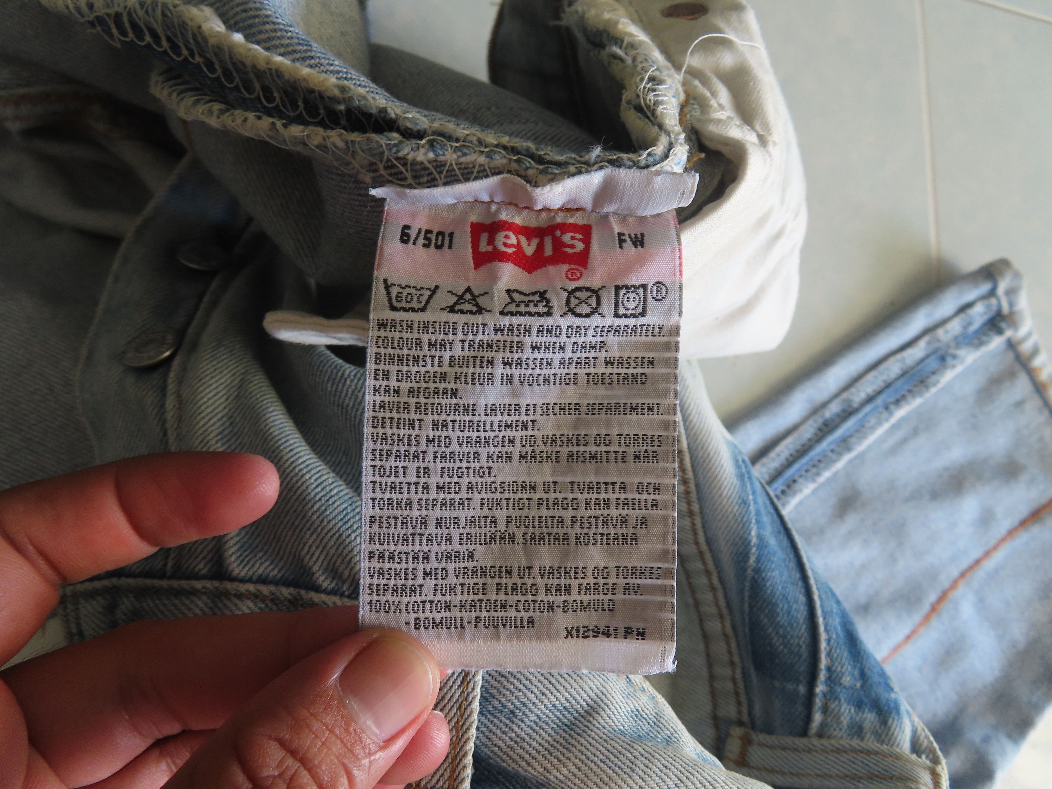 Levi's Vintage Clothing 90'S Kurt Kobain Vintage LEVI'S 501 X Kalimera Pant Size US 30 / EU 46 - 8 Thumbnail