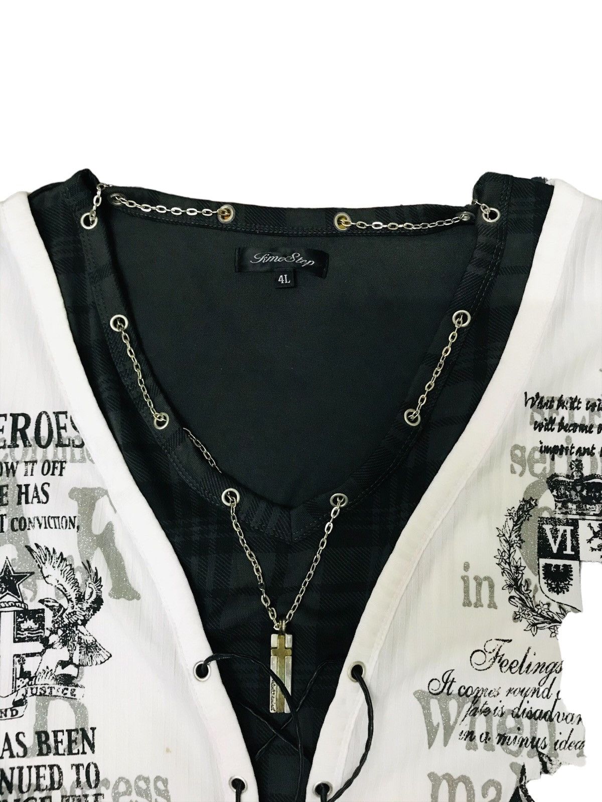Japanese Brand × Yasuyuki Ishii Poem Retro Punk Style Yohji Yamamoto Thrash Necklaces Size US XL / EU 56 / 4 - 3 Thumbnail