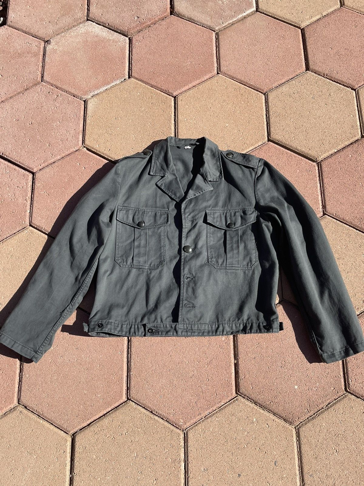 Vintage Vintage German Military Button-Up Jacket Size US L / EU 52-54 / 3 - 1 Thumbnail