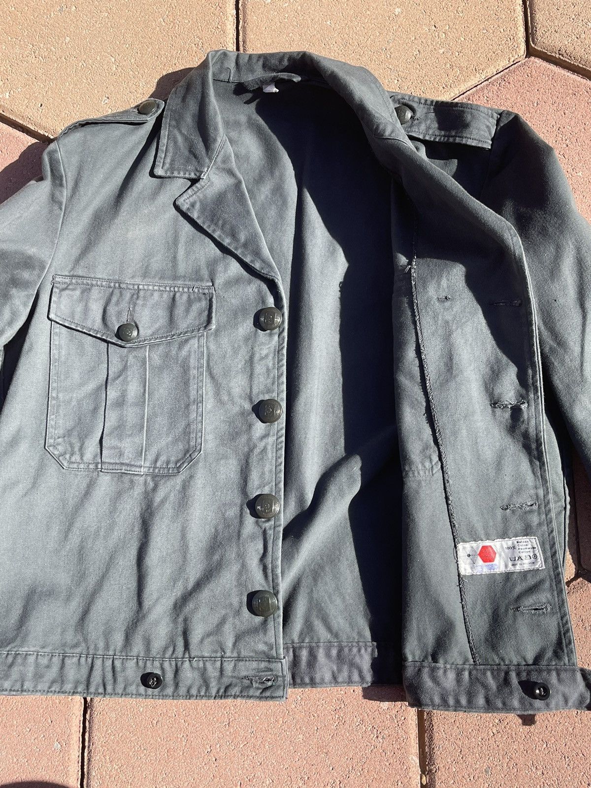 Vintage Vintage German Military Button-Up Jacket Size US L / EU 52-54 / 3 - 3 Thumbnail