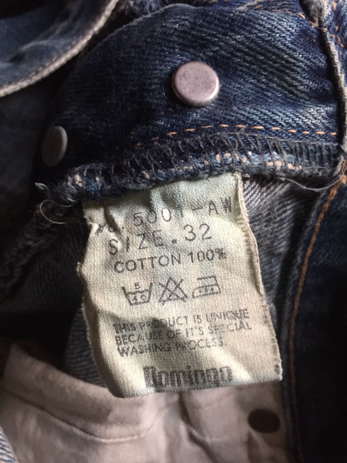Japanese Brand × OMNIGOD 🔥Omnigod Japan Distressed Rusty Selvedge Denim Grunge Style Size US 30 / EU 46 - 4 Thumbnail