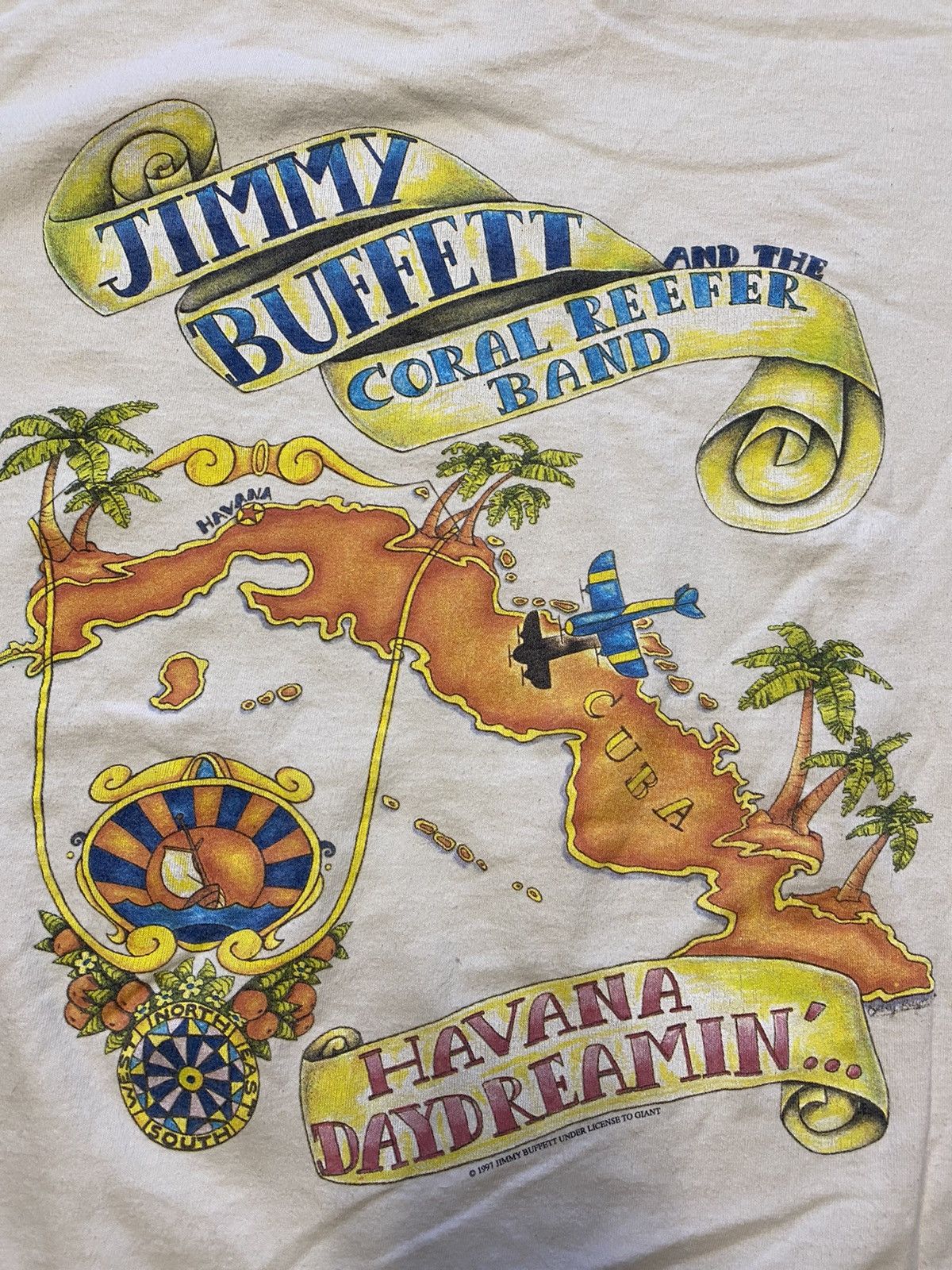 Band Tees × Vintage Vintage 1997 Jimmy Buffet Havana Daydreamin Size US XL / EU 56 / 4 - 2 Thumbnail