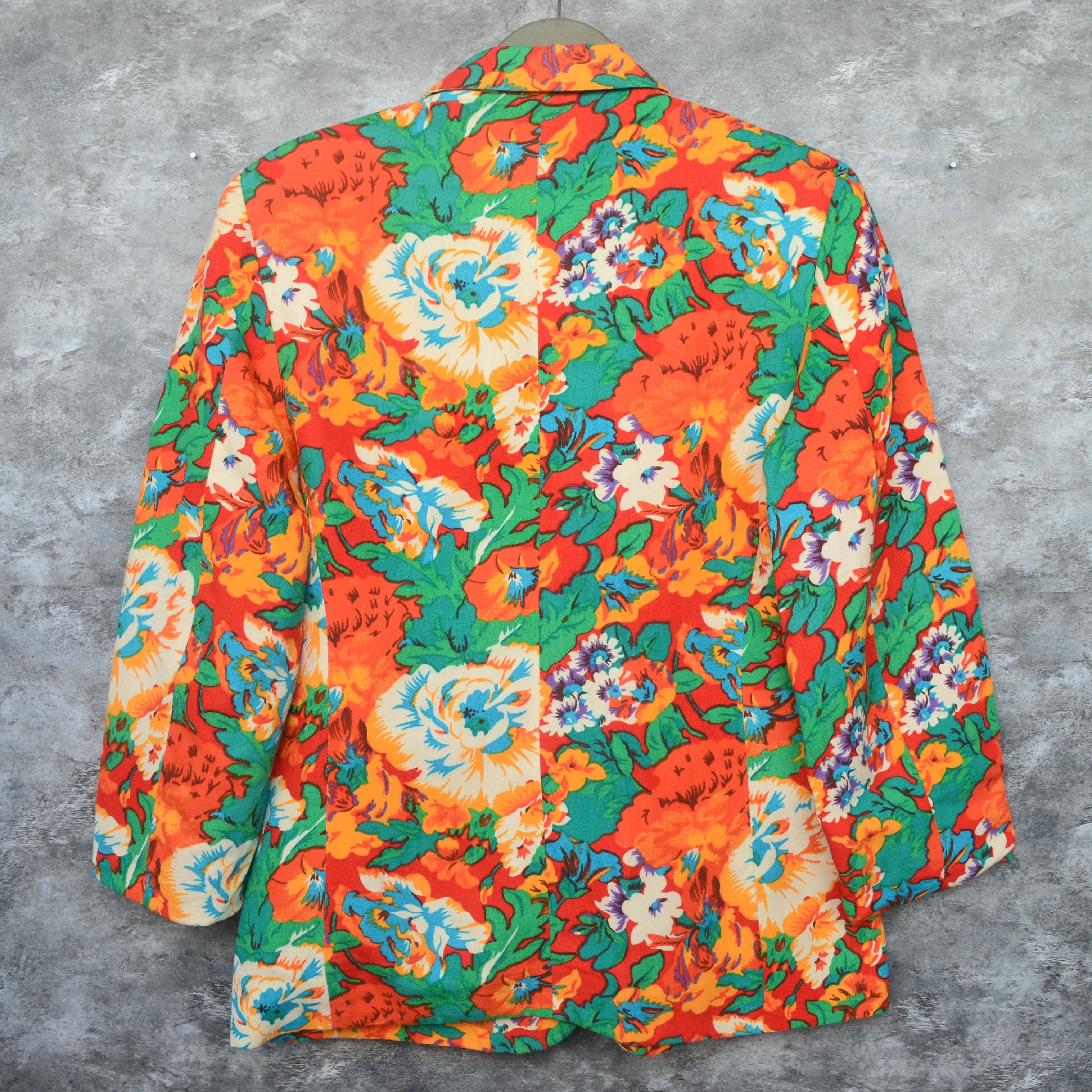 Kenzo × Vintage Kenzo City Floral Blazers Size M / US 6-8 / IT 42-44 - 4 Thumbnail