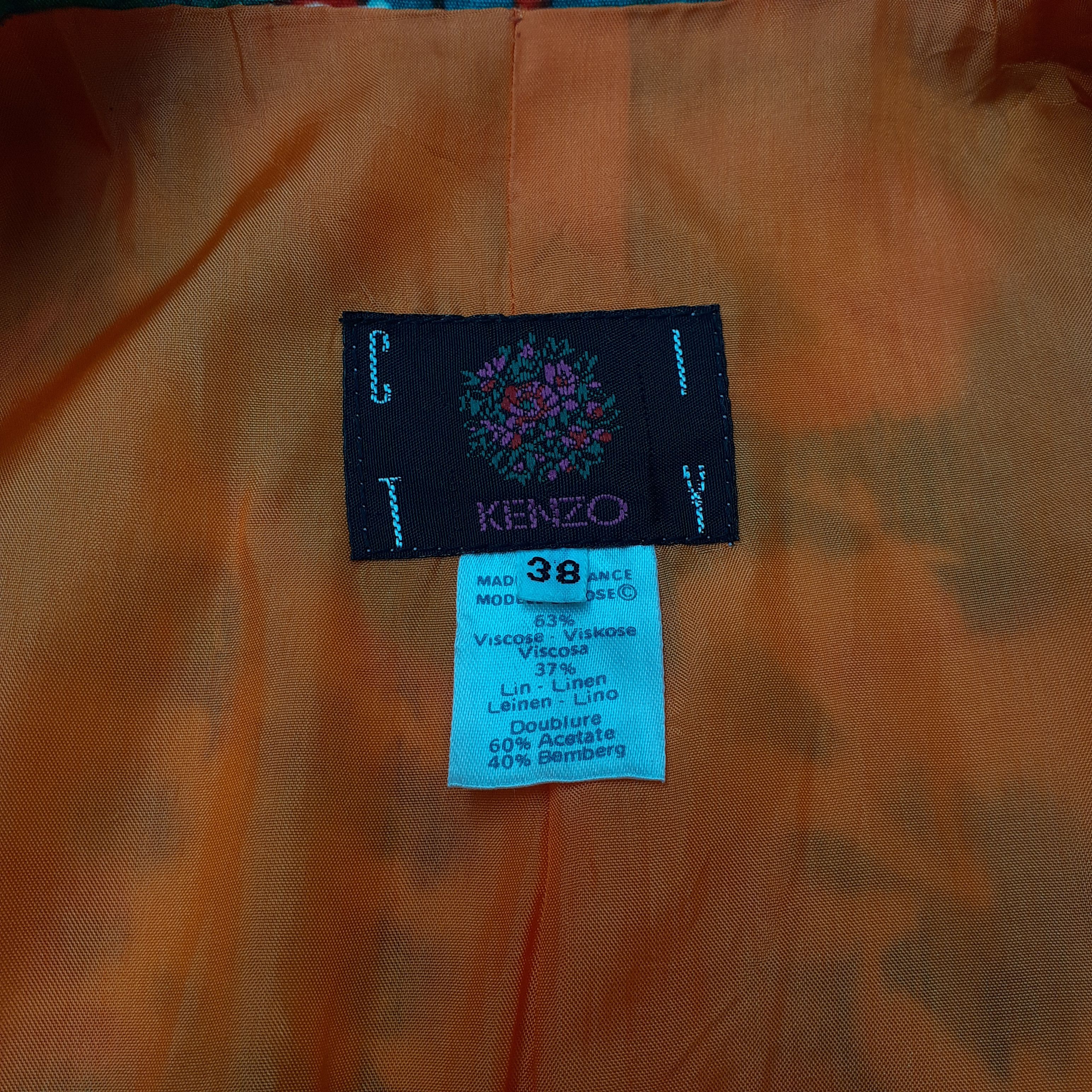 Kenzo × Vintage Kenzo City Floral Blazers Size M / US 6-8 / IT 42-44 - 5 Thumbnail