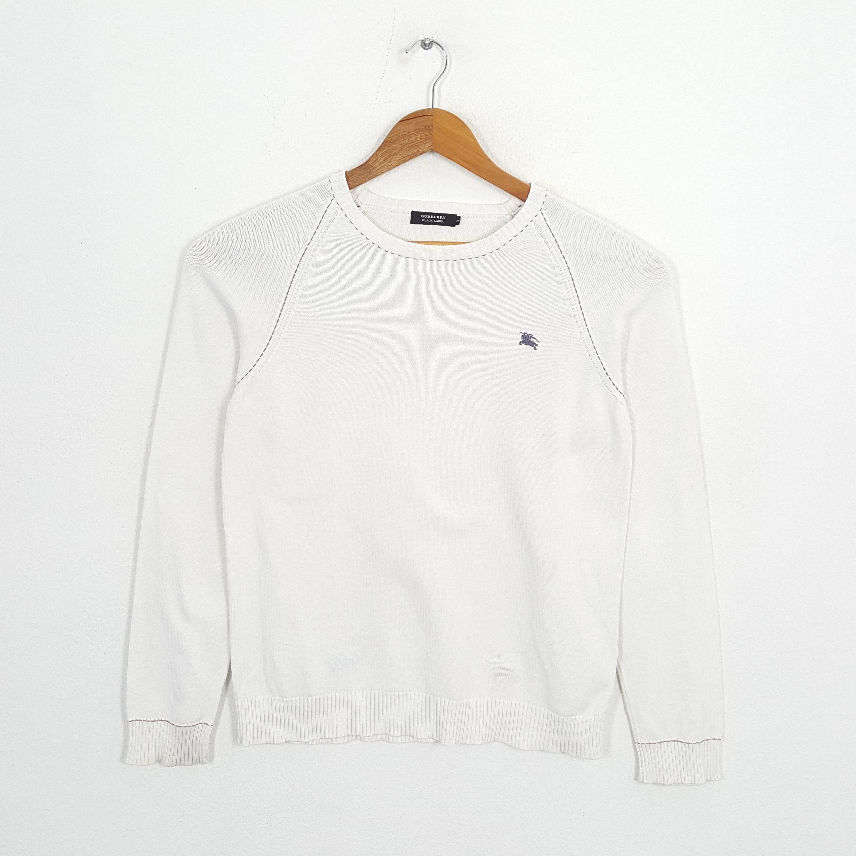 Vintage BURBERRY BLACK LABEL White Sweatshirt