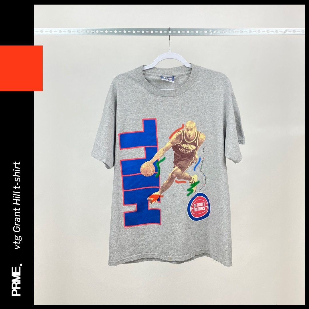 Lee × NBA × Vintage vintage 90s GRANT HILL NBA DETROIT PISTONS LEE SPORT T-shirt Size US L / EU 52-54 / 3 - 3 Thumbnail