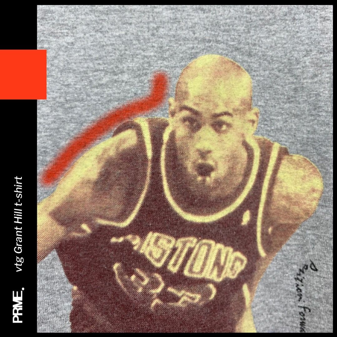 Lee × NBA × Vintage vintage 90s GRANT HILL NBA DETROIT PISTONS LEE SPORT T-shirt Size US L / EU 52-54 / 3 - 2 Thumbnail