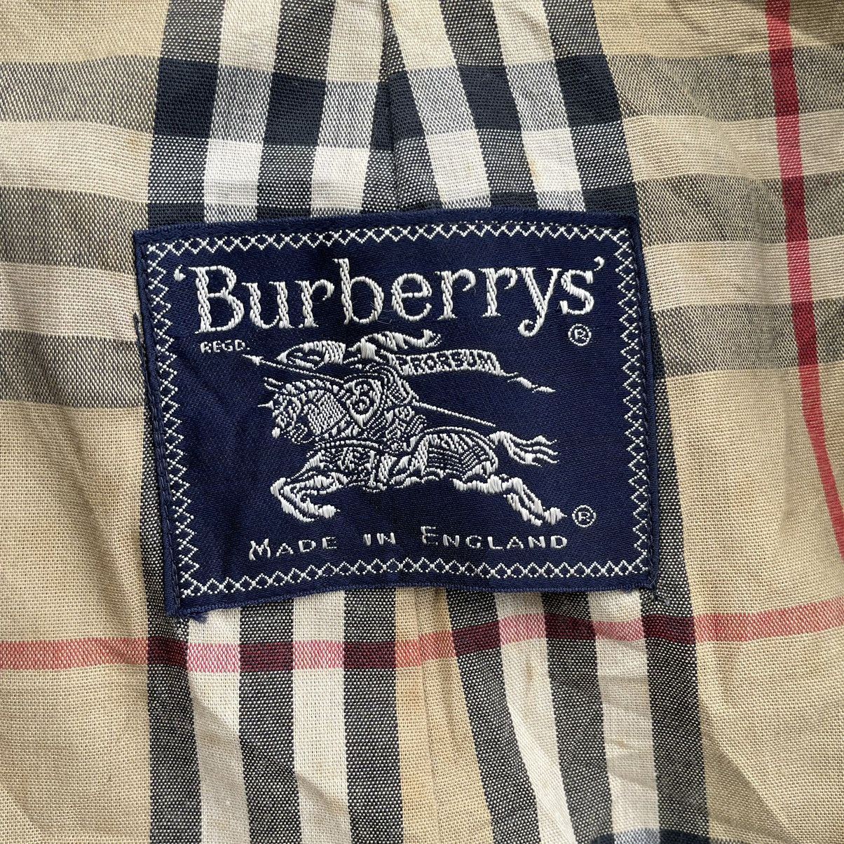 Burberry × Vintage 💥 BURBERRY ENGLAND NOVA CHECK BREASTED LONG JACKET Size US M / EU 48-50 / 2 - 12 Thumbnail