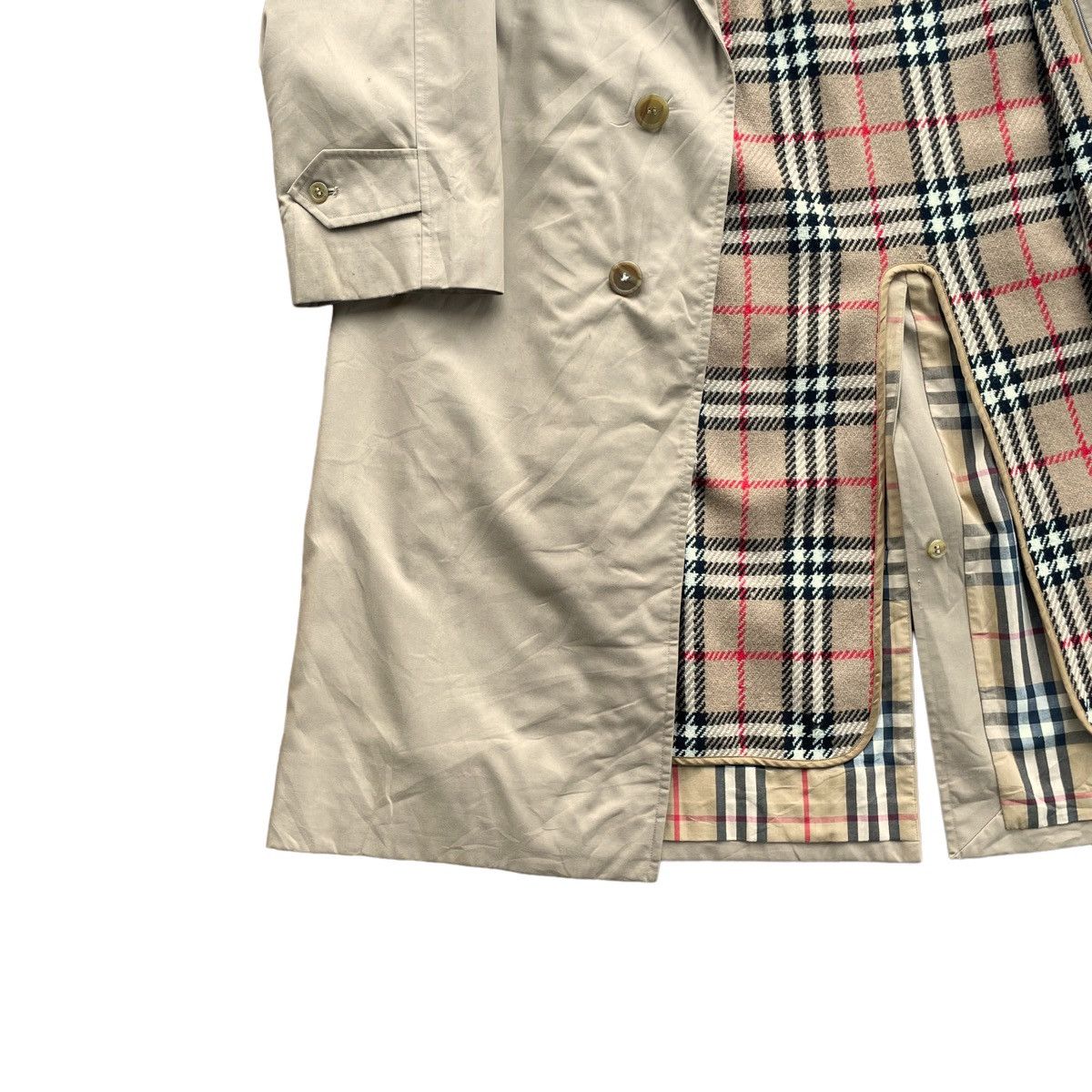 Burberry 💥Vintage BURBERRY Nova Checked Overcoat Jacket Size US L / EU 52-54 / 3 - 4 Thumbnail