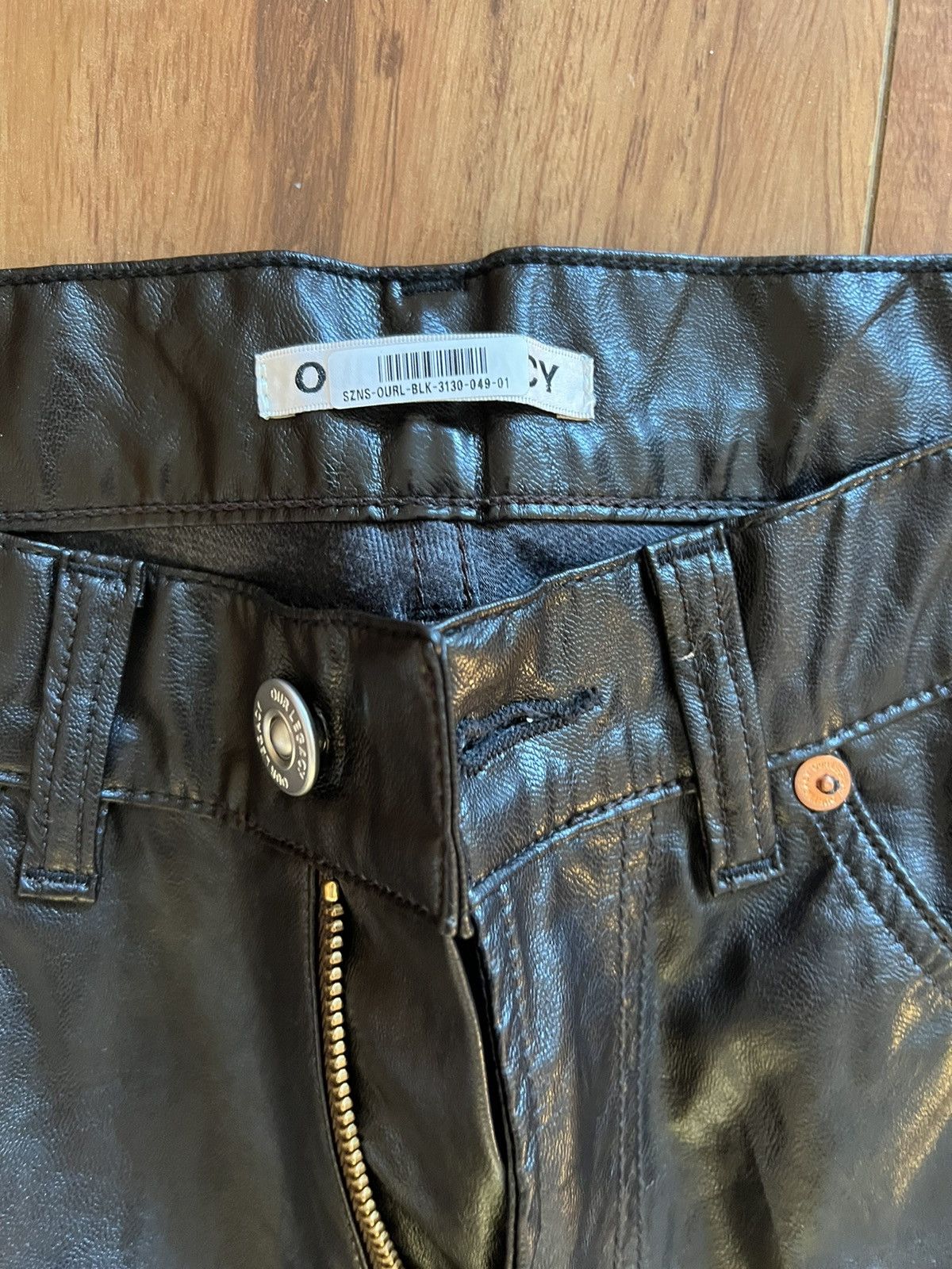 Our Legacy Our Legacy Extended Third Cut Faux Leather Pants Size US 31 - 3 Thumbnail