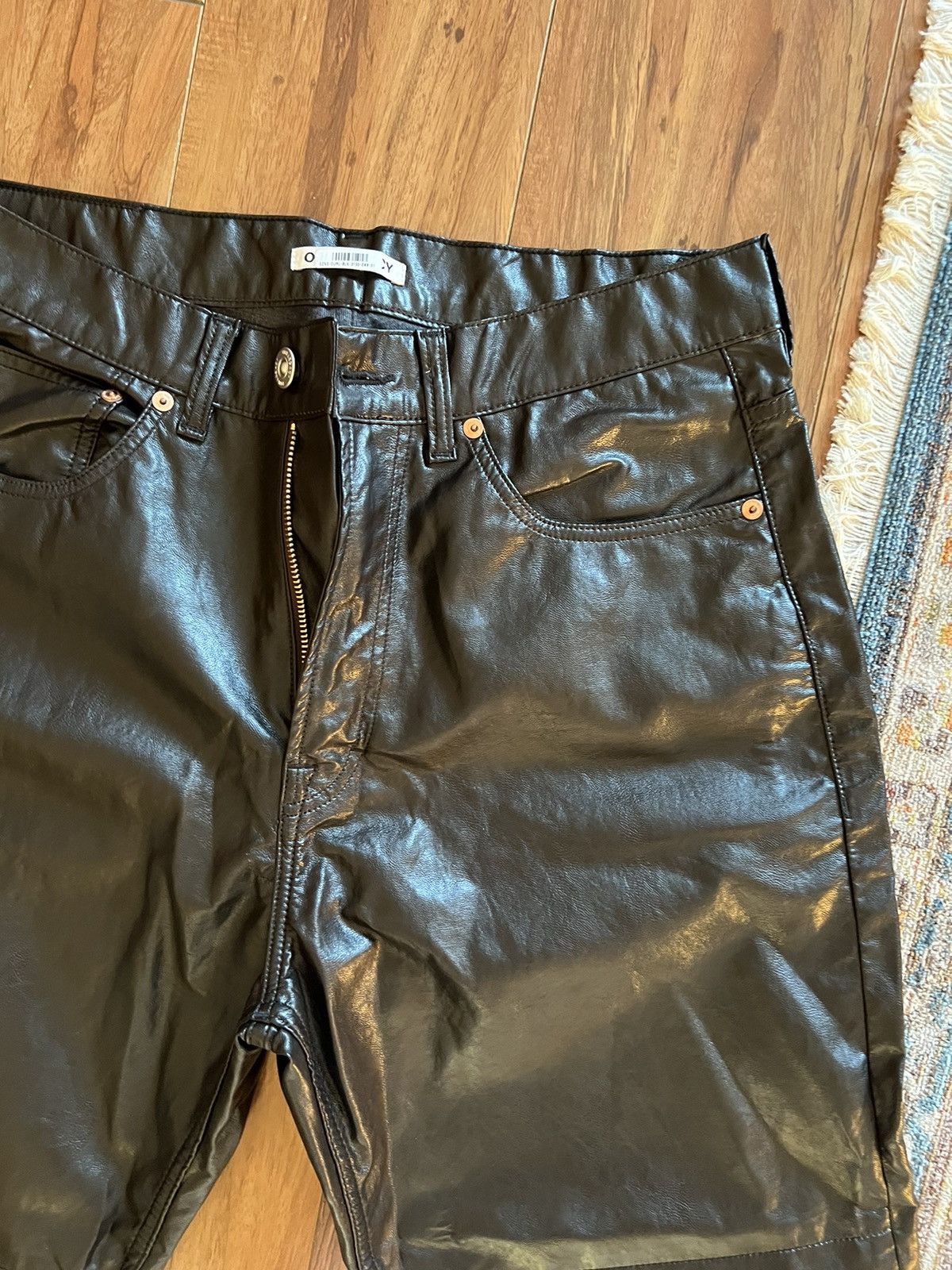 Our Legacy Our Legacy Extended Third Cut Faux Leather Pants Size US 31 - 2 Thumbnail