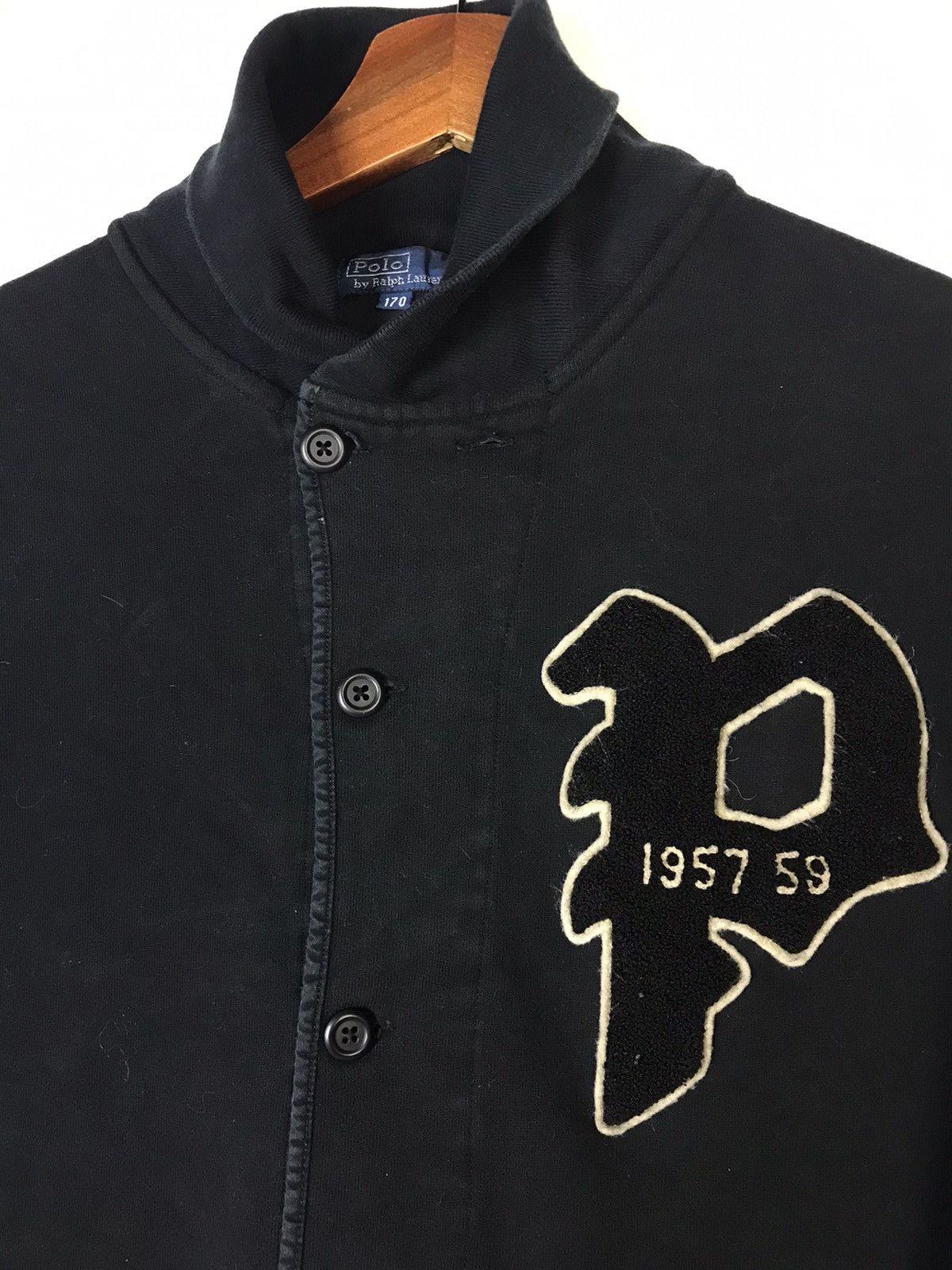 Polo Ralph Lauren × Vintage RARE❗️Vtg Polo RL Polo Rugby Cardigan Style Sweatshirt Size US S / EU 44-46 / 1 - 5 Thumbnail