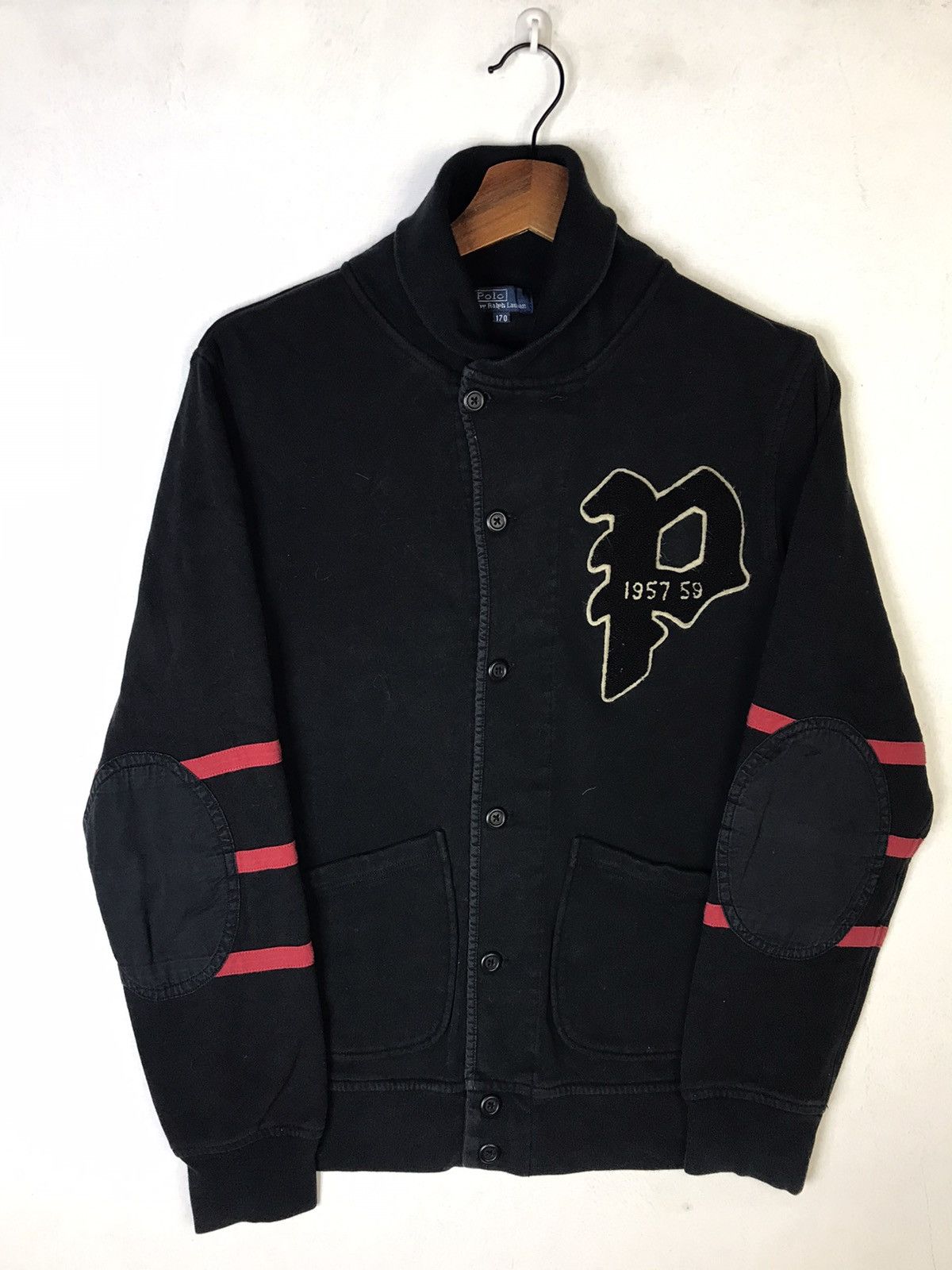 Polo Ralph Lauren × Vintage RARE❗️Vtg Polo RL Polo Rugby Cardigan Style Sweatshirt Size US S / EU 44-46 / 1 - 2 Thumbnail