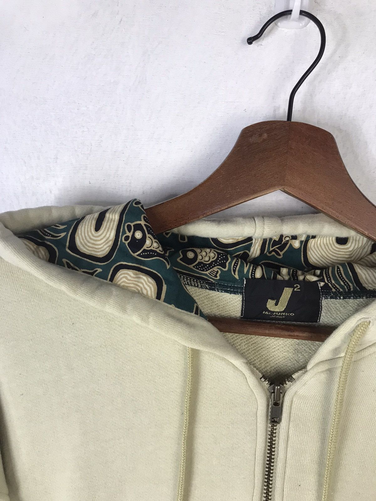 Japanese Brand × Mr. Junko × Vintage Vintage Mr Junko Jeans Big Logo Zipper Hoodie Size US L / EU 52-54 / 3 - 6 Thumbnail