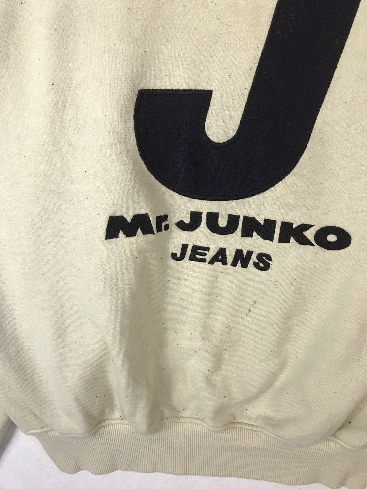 Japanese Brand × Mr. Junko × Vintage Vintage Mr Junko Jeans Big Logo Zipper Hoodie Size US L / EU 52-54 / 3 - 4 Thumbnail