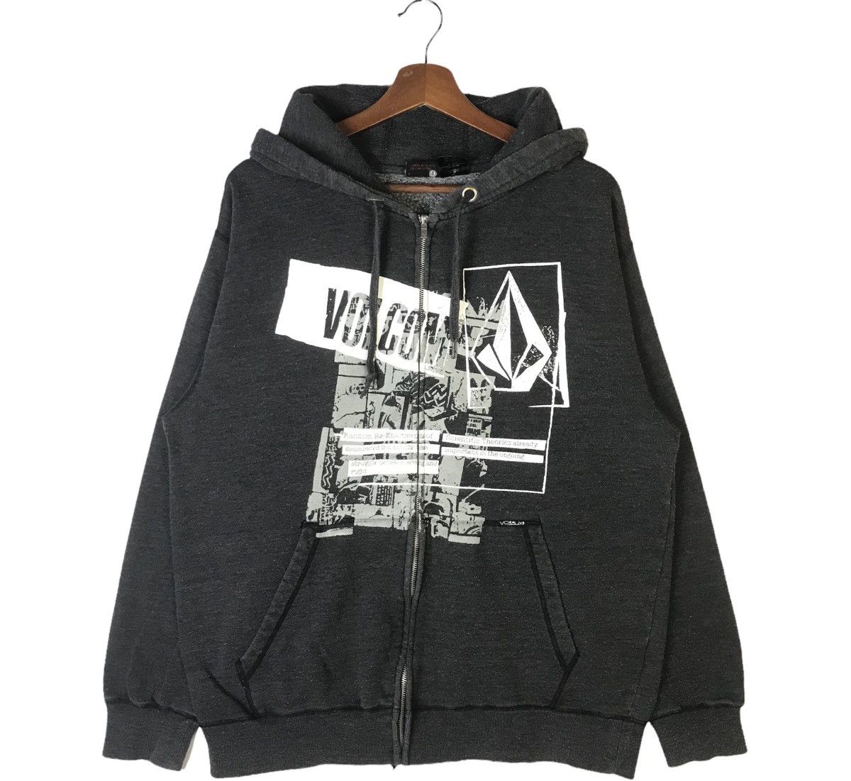 Vintage × Volcom Vintage y2k Volcom Zipper Hoodie Size US L / EU 52-54 / 3 - 1 Thumbnail