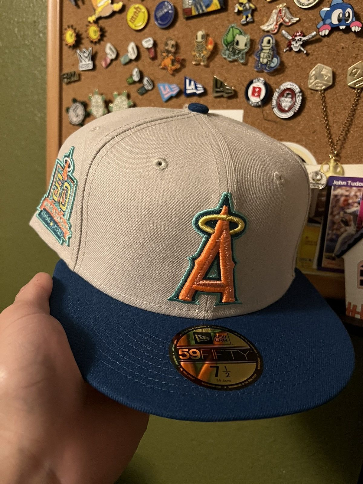 Anaheim Angels Ocean Drive Hatclub Fitted Hat Size 7 1/2