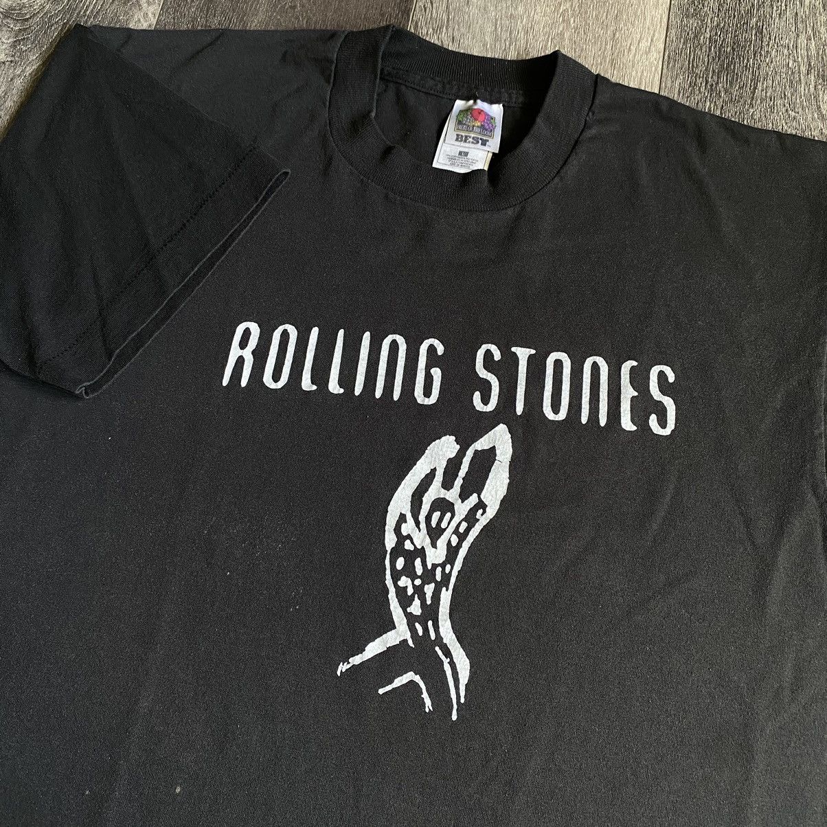 The Rolling Stones Vintage 1990s The Rolling Stones Voodoo Lounge Band Logo Tee Size US L / EU 52-54 / 3 - 1 Thumbnail