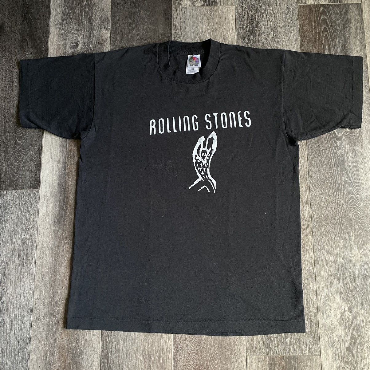 The Rolling Stones Vintage 1990s The Rolling Stones Voodoo Lounge Band Logo Tee Size US L / EU 52-54 / 3 - 4 Thumbnail