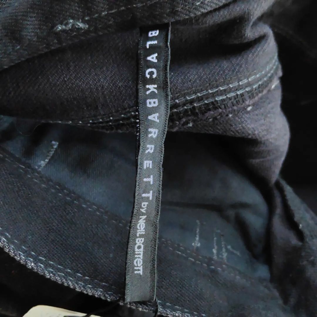 Black Barrett × Neil Barrett Black Barret by Neil Barret Distressed Denim Tape Size US 30 / EU 46 - 8 Thumbnail