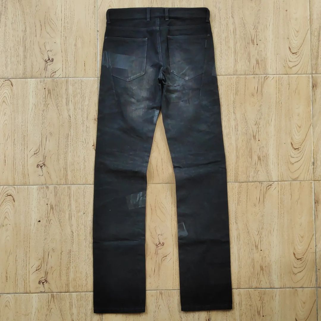 Black Barrett × Neil Barrett Black Barret by Neil Barret Distressed Denim Tape Size US 30 / EU 46 - 3 Thumbnail