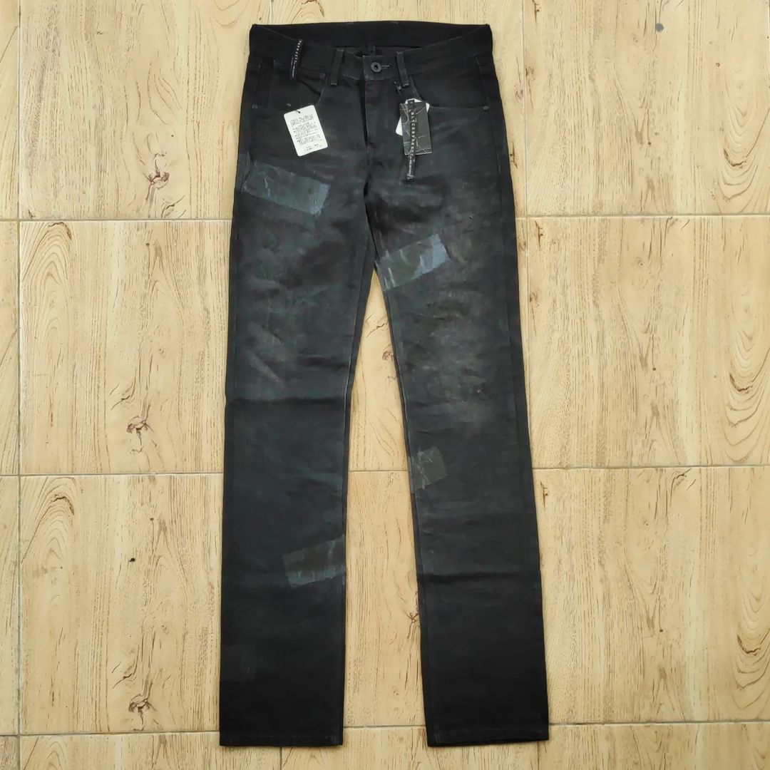 Black Barrett × Neil Barrett Black Barret by Neil Barret Distressed Denim Tape Size US 30 / EU 46 - 2 Thumbnail