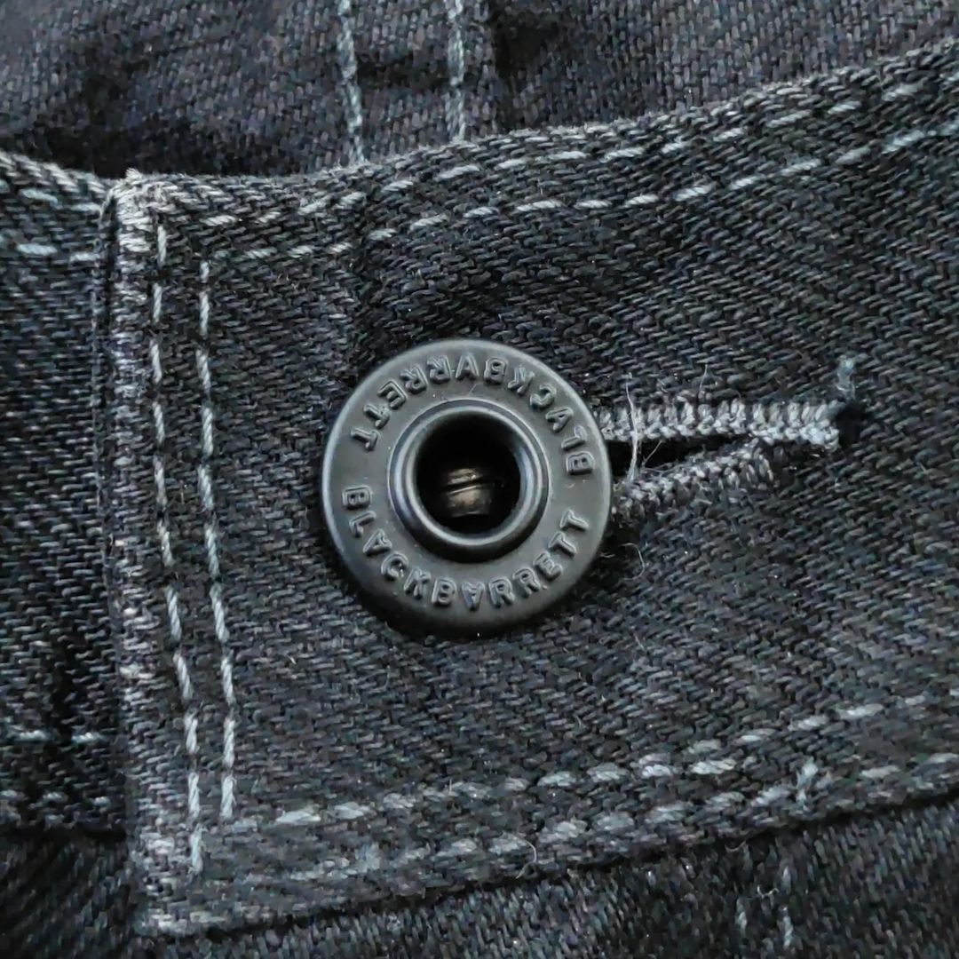 Black Barrett × Neil Barrett Black Barret by Neil Barret Distressed Denim Tape Size US 30 / EU 46 - 7 Thumbnail