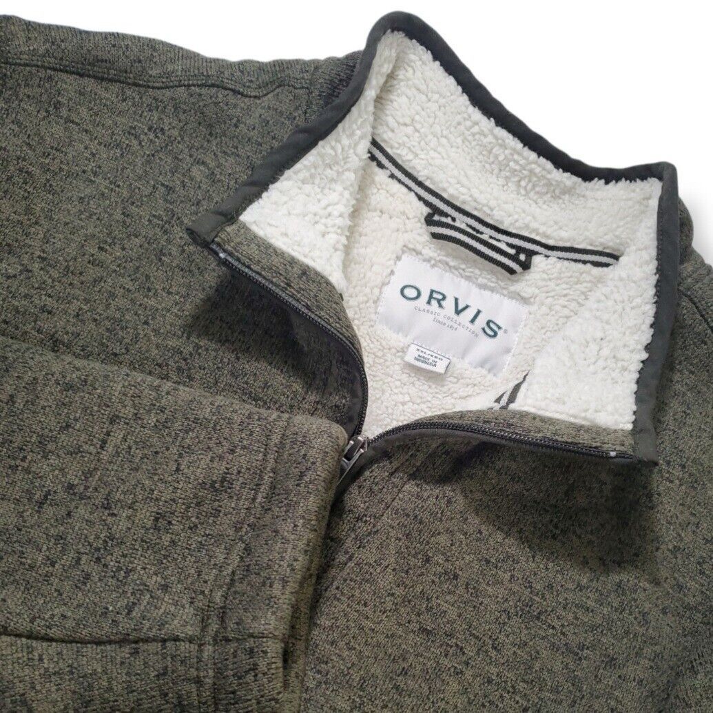 Veste Orvis Homme 2XL Gris - Coupe-vent Bomber Nylon Stretch - Occasion Parfait état