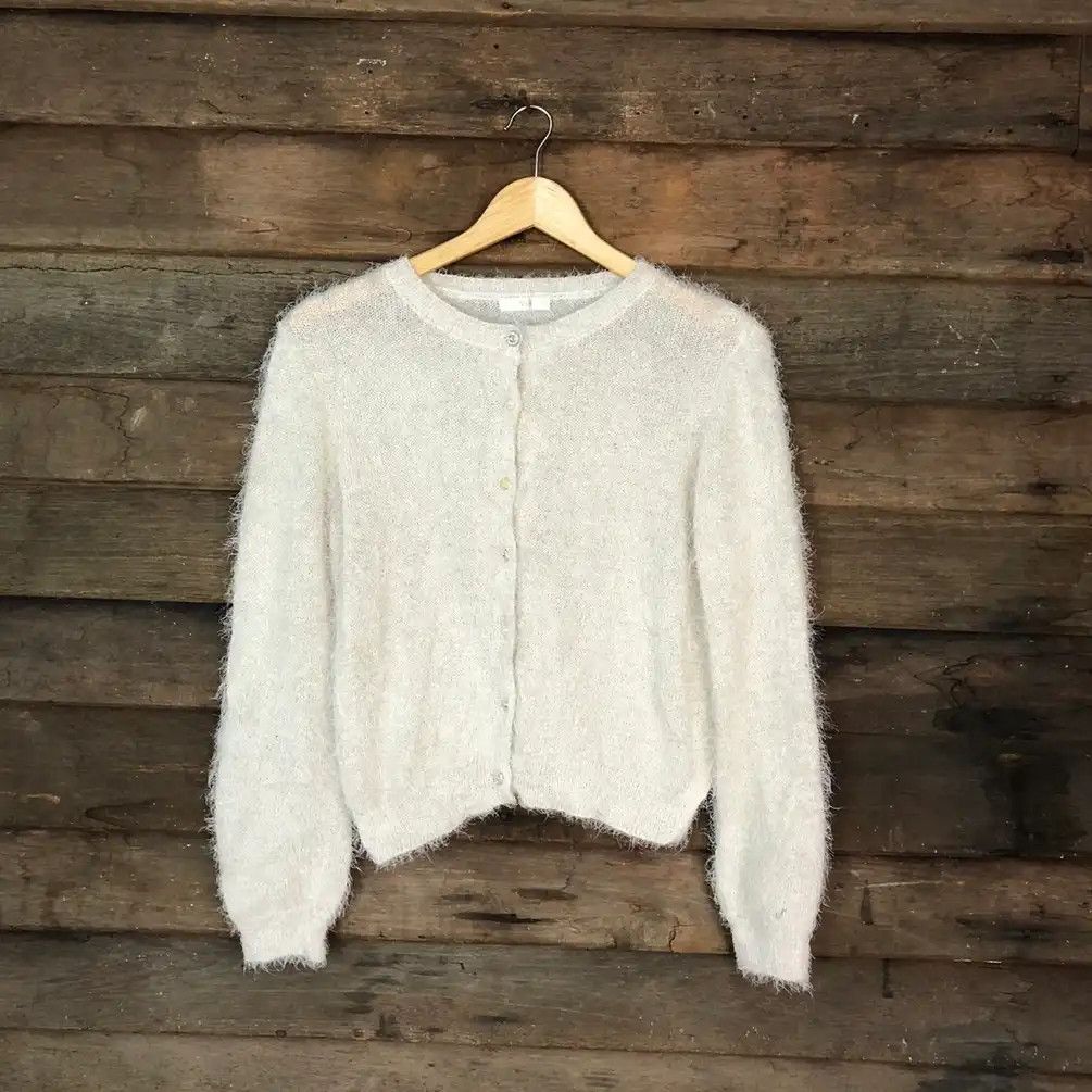 VIS Brown Shag Shaggy Fur Mohair Cardigans #703