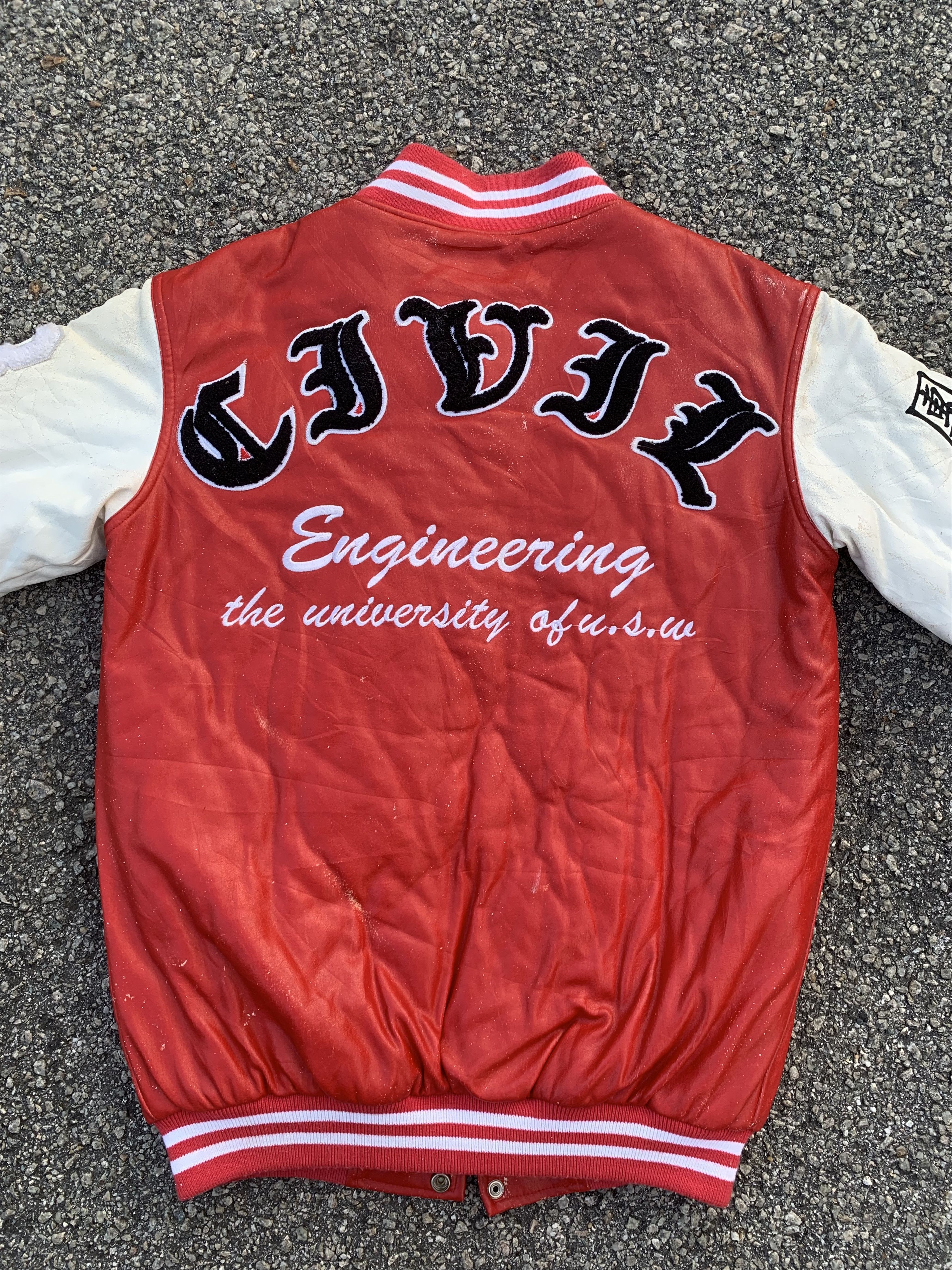 Japanese Brand Varsity Jacket Engineering University Vintage Size US M / EU 48-50 / 2 - 14 Thumbnail