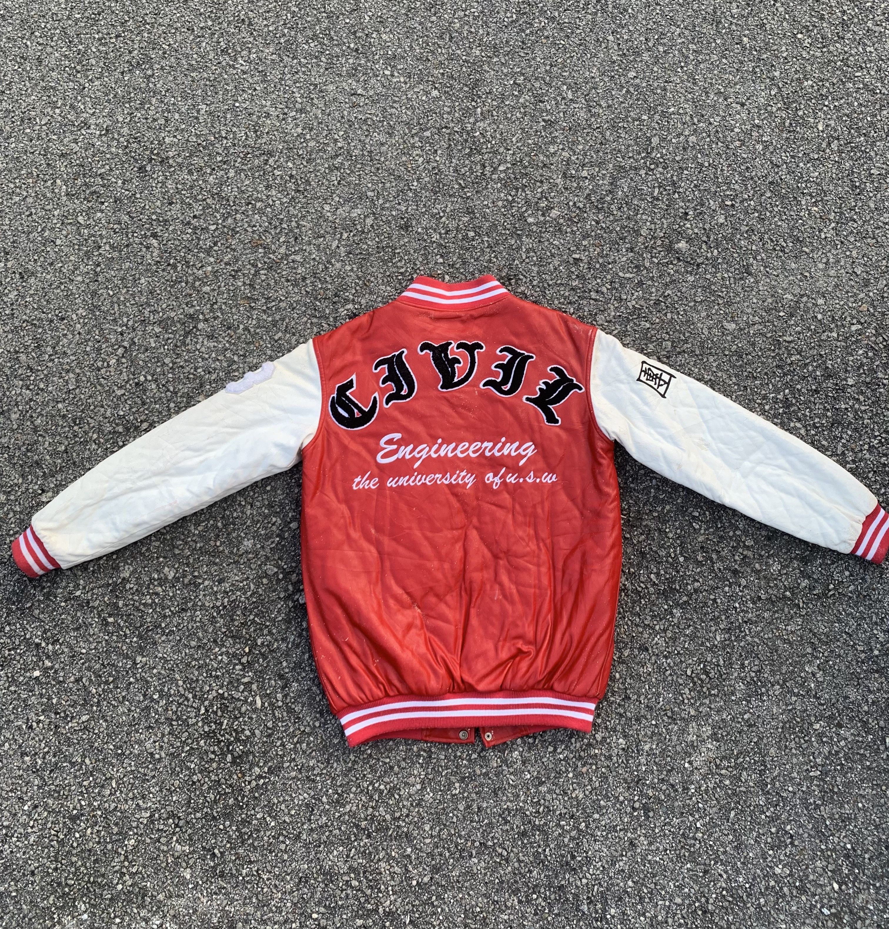 Japanese Brand Varsity Jacket Engineering University Vintage Size US M / EU 48-50 / 2 - 2 Thumbnail