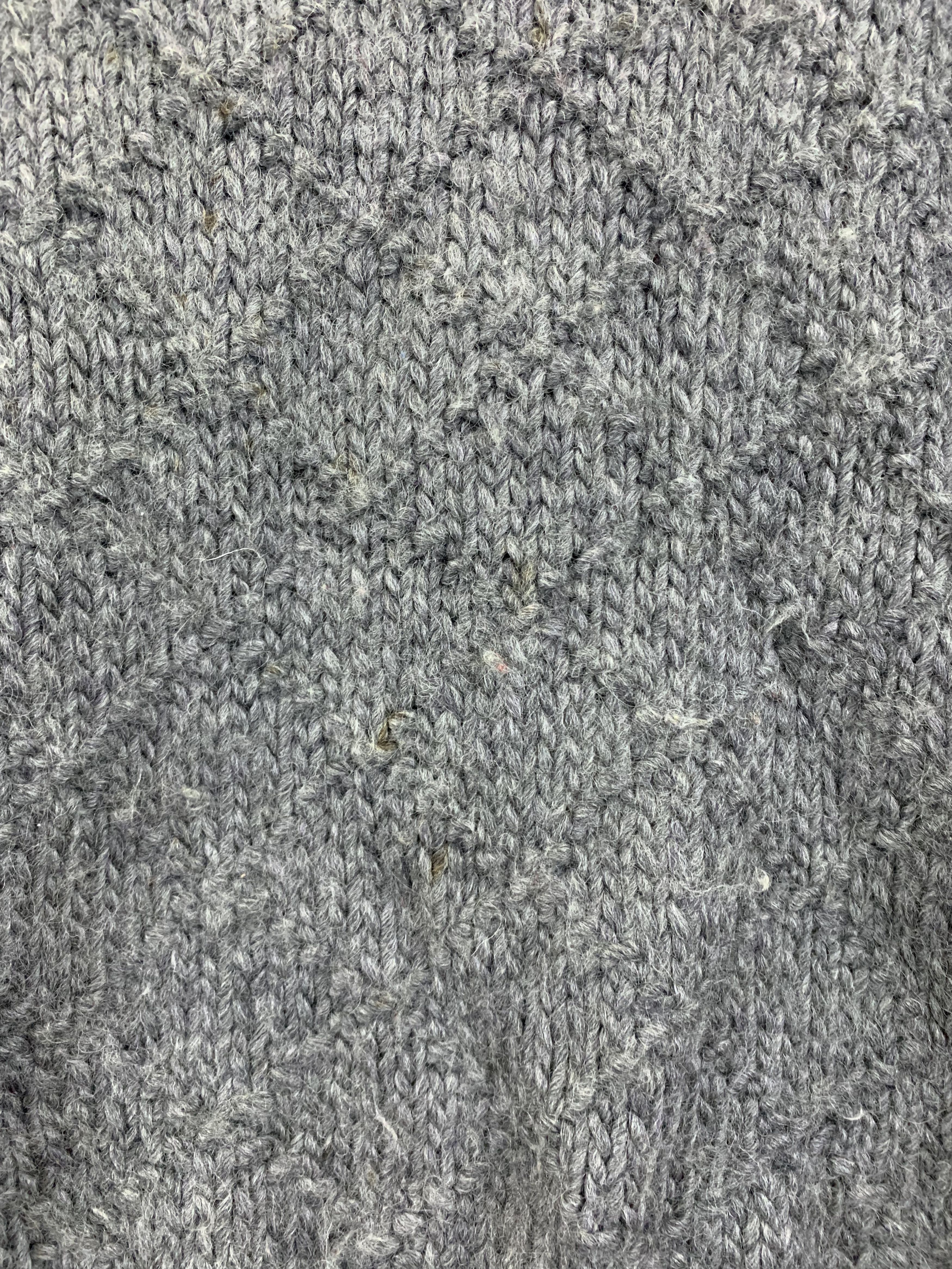 Aran Isles Knitwear Knitwear Mohair Cable Knit Vintage Japanese Branded Grey Size L / US 10 / IT 46 - 9 Thumbnail