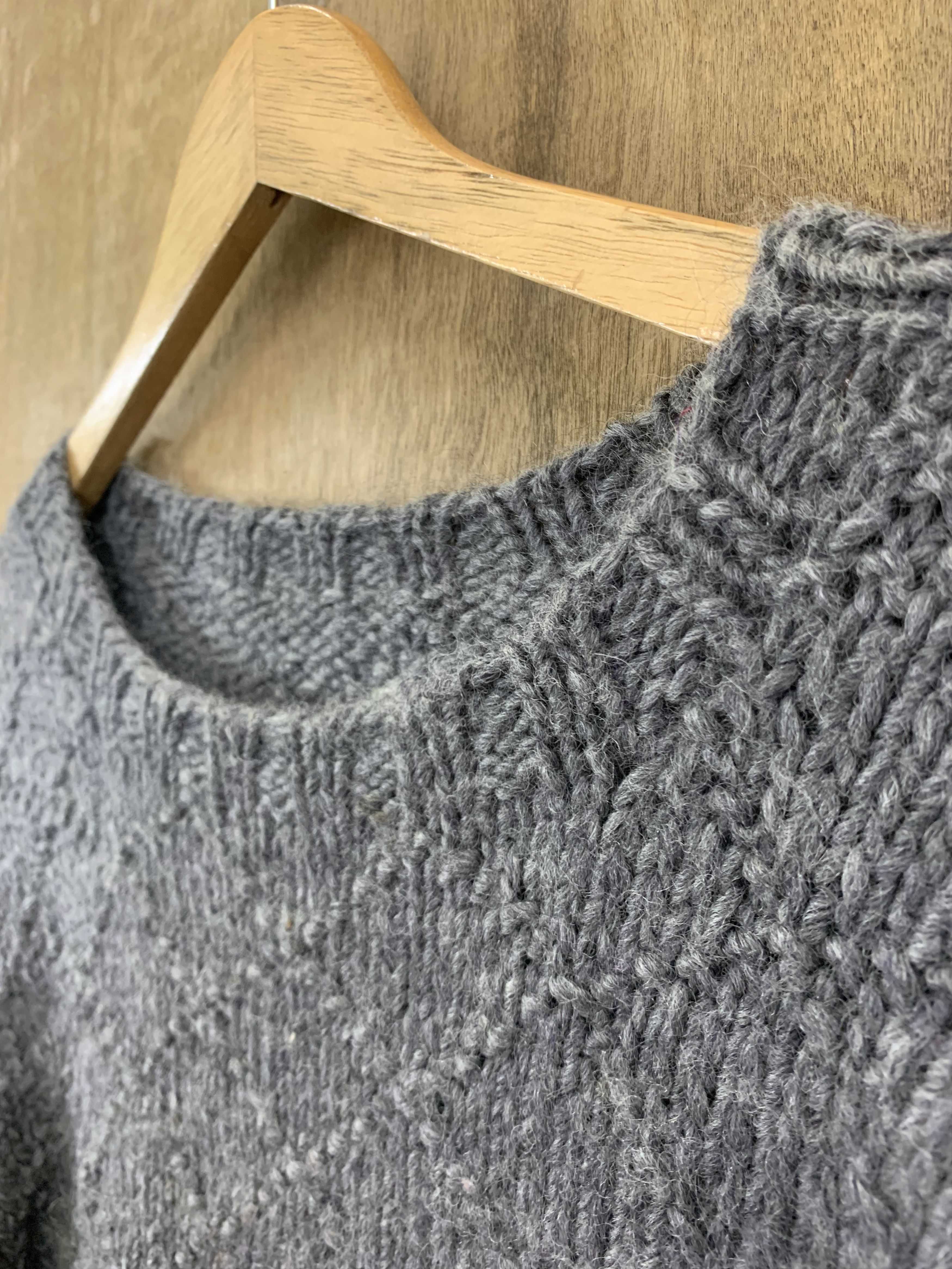 Aran Isles Knitwear Knitwear Mohair Cable Knit Vintage Japanese Branded Grey Size L / US 10 / IT 46 - 10 Thumbnail