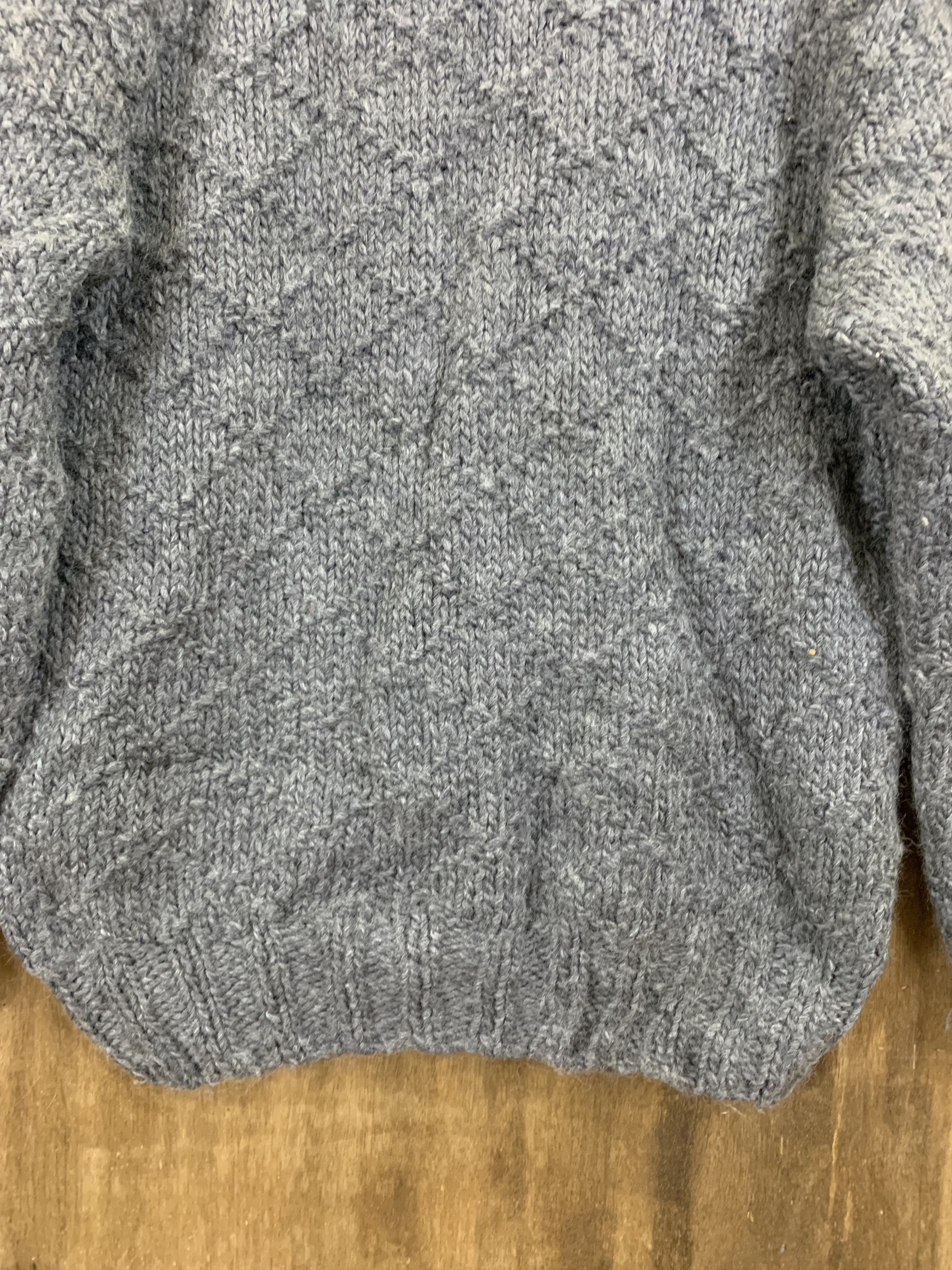 Aran Isles Knitwear Knitwear Mohair Cable Knit Vintage Japanese Branded Grey Size L / US 10 / IT 46 - 14 Thumbnail