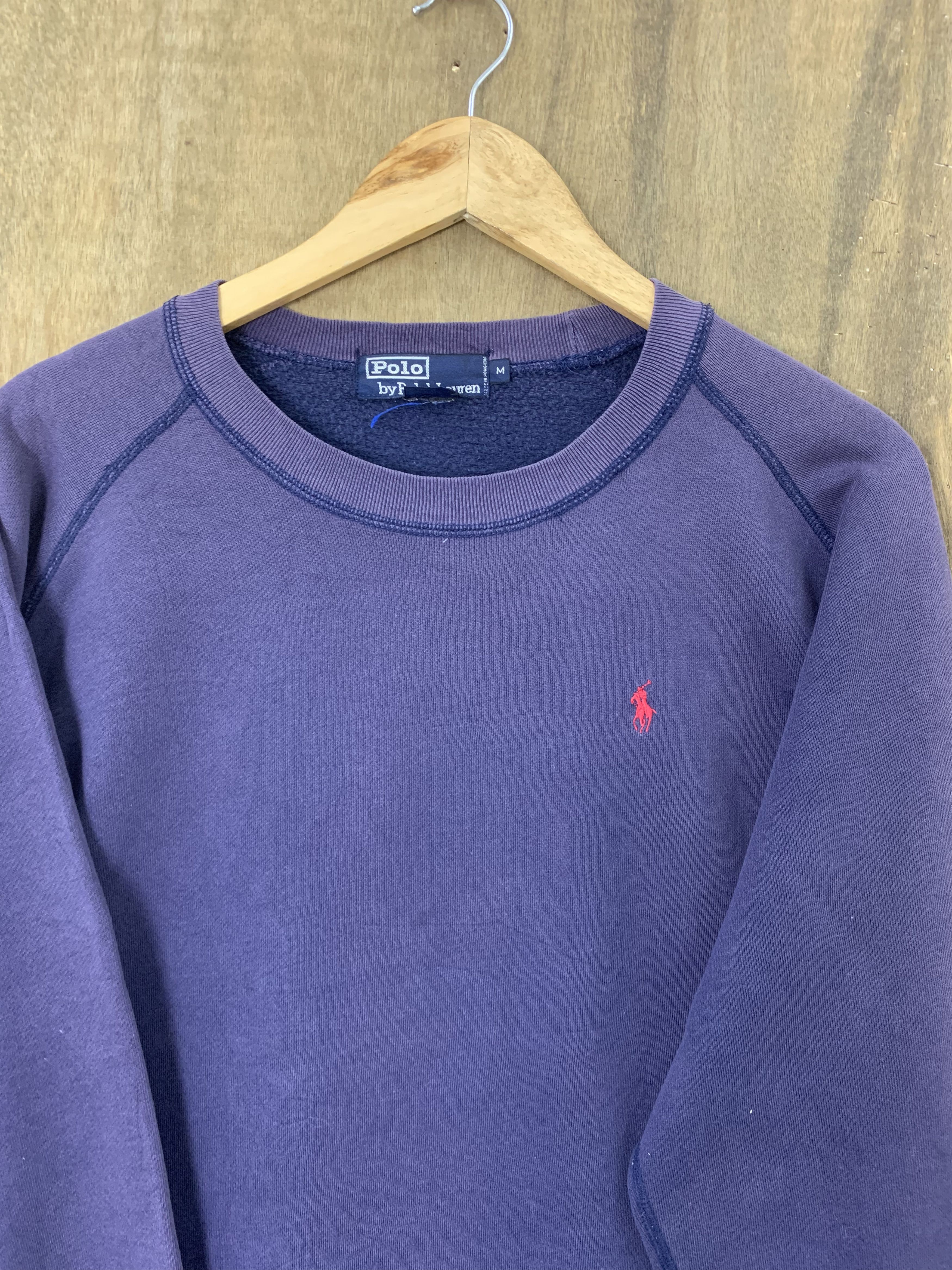 Japanese Brand Sweatshirts Polo Ralph Lauren Faded Small Pony Vintage Size US L / EU 52-54 / 3 - 2 Thumbnail