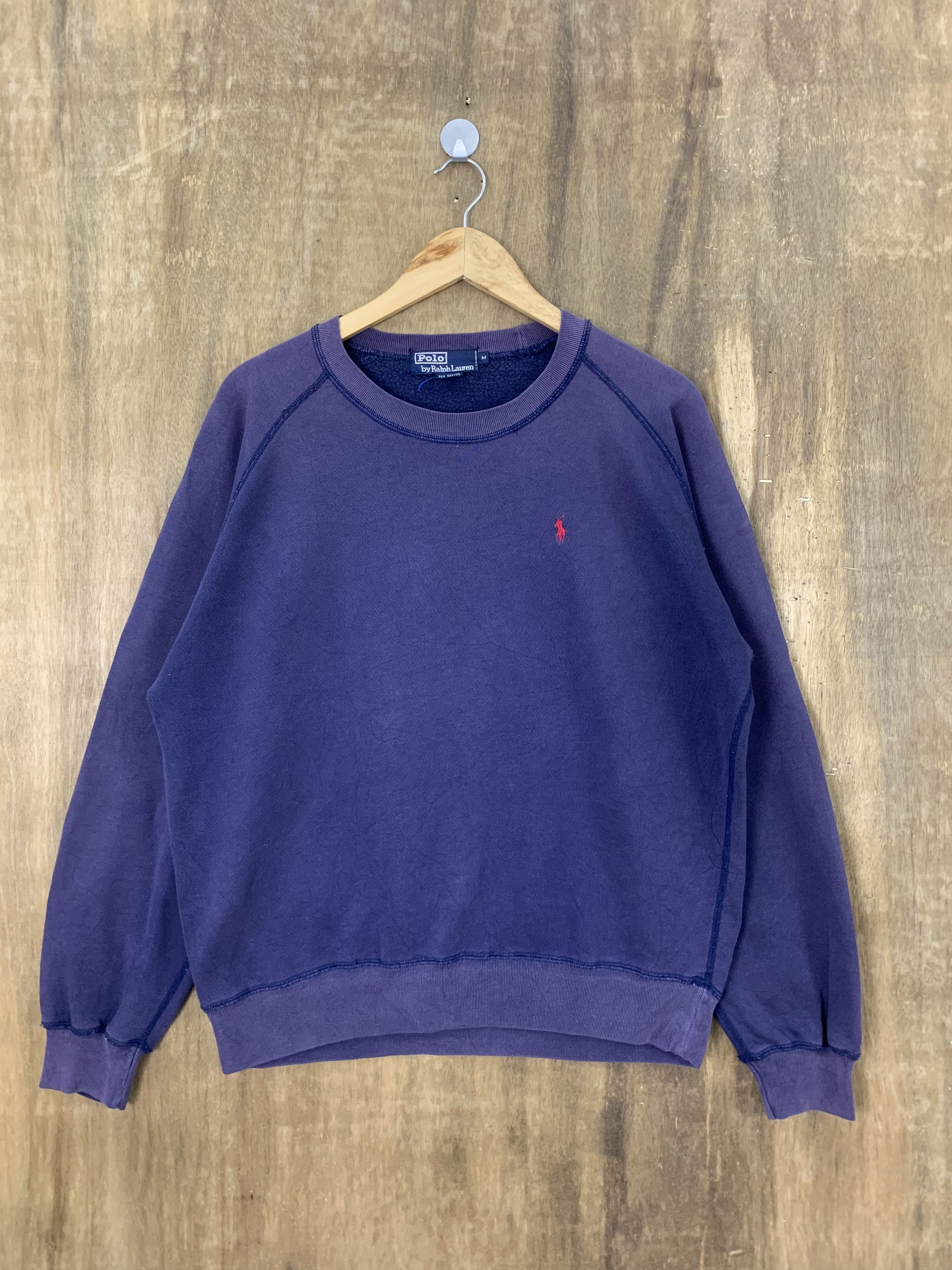 Japanese Brand Sweatshirts Polo Ralph Lauren Faded Small Pony Vintage Size US L / EU 52-54 / 3 - 1 Thumbnail
