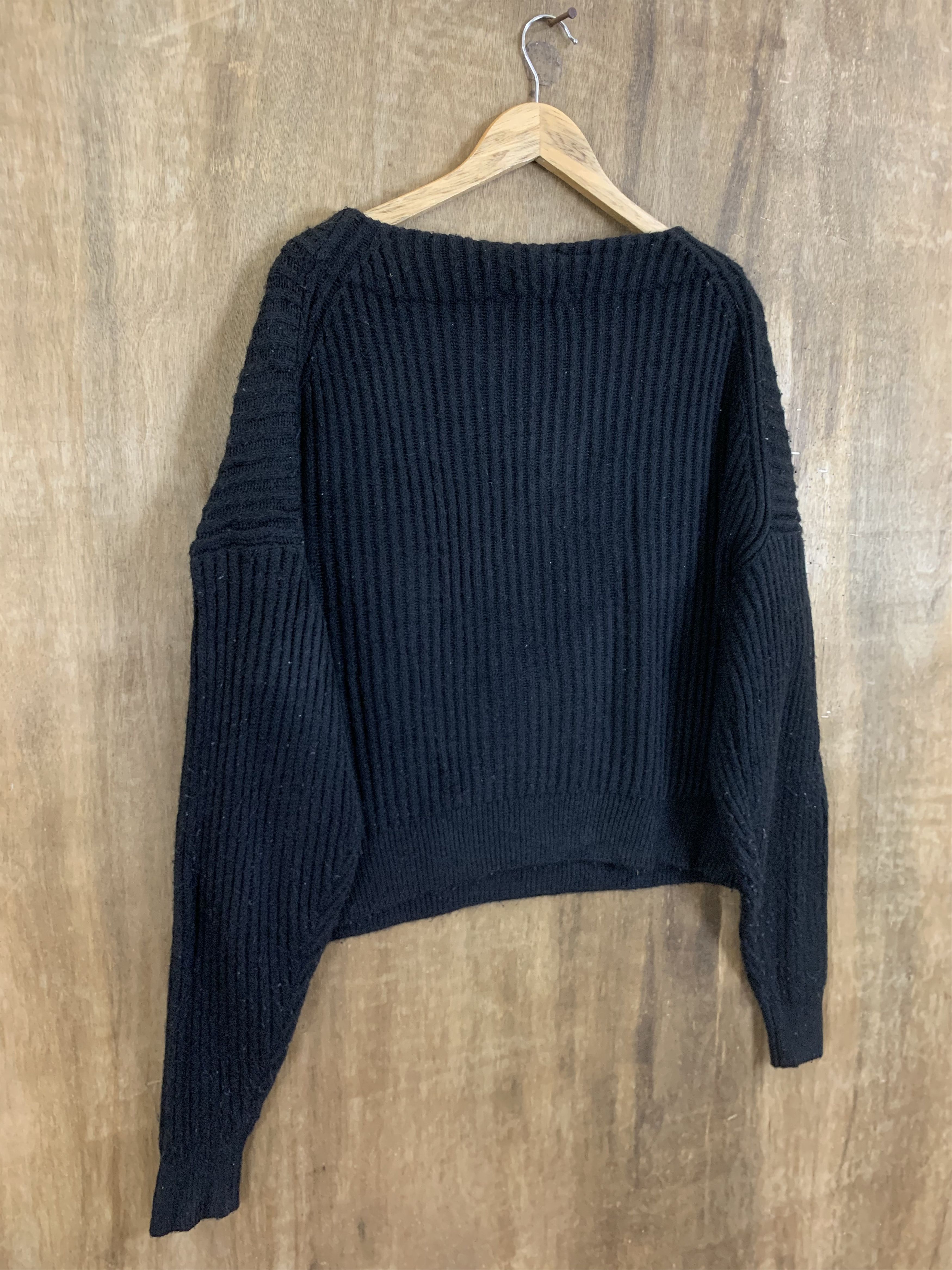 Aran Isles Knitwear Lowrs Farm Knitwear Black Japanese Branded Womenswear Size L / US 10 / IT 46 - 8 Thumbnail