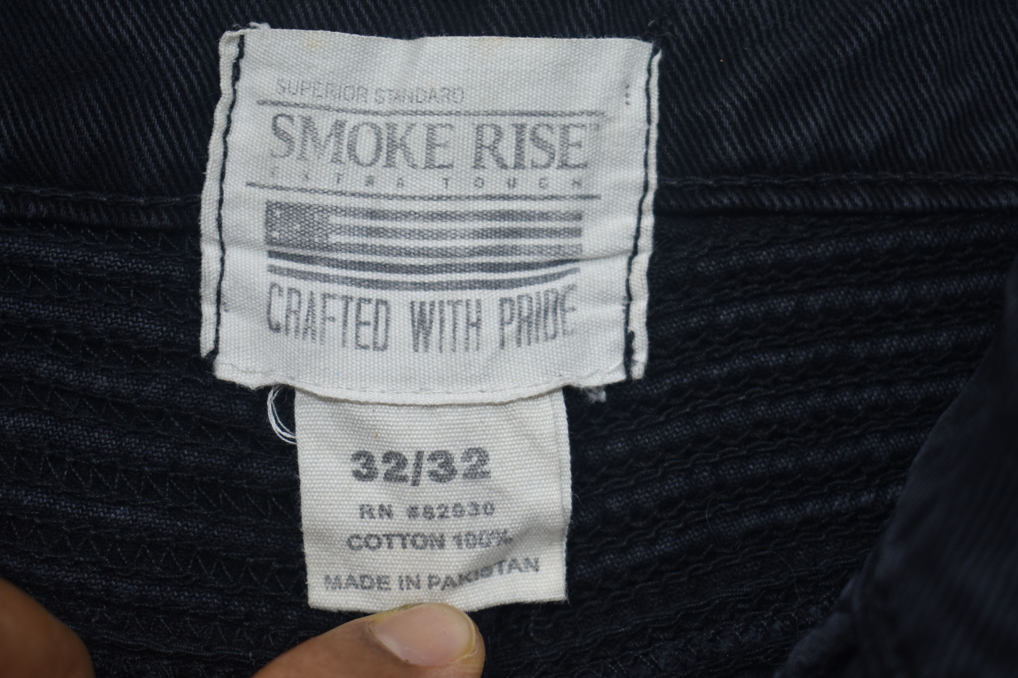 Smoke Rise × Vintage Black Distressed Smoke Rise Biker Jeans Size US 33 - 5 Thumbnail