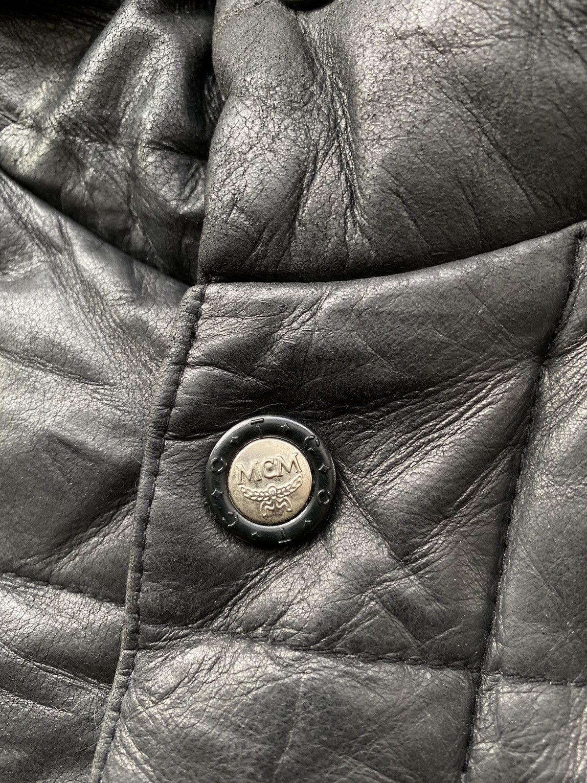 MCM 💥RARE💥 Vintage 90’s MCM O.T.C Puffer Leather Jacket Size US L / EU 52-54 / 3 - 9 Thumbnail