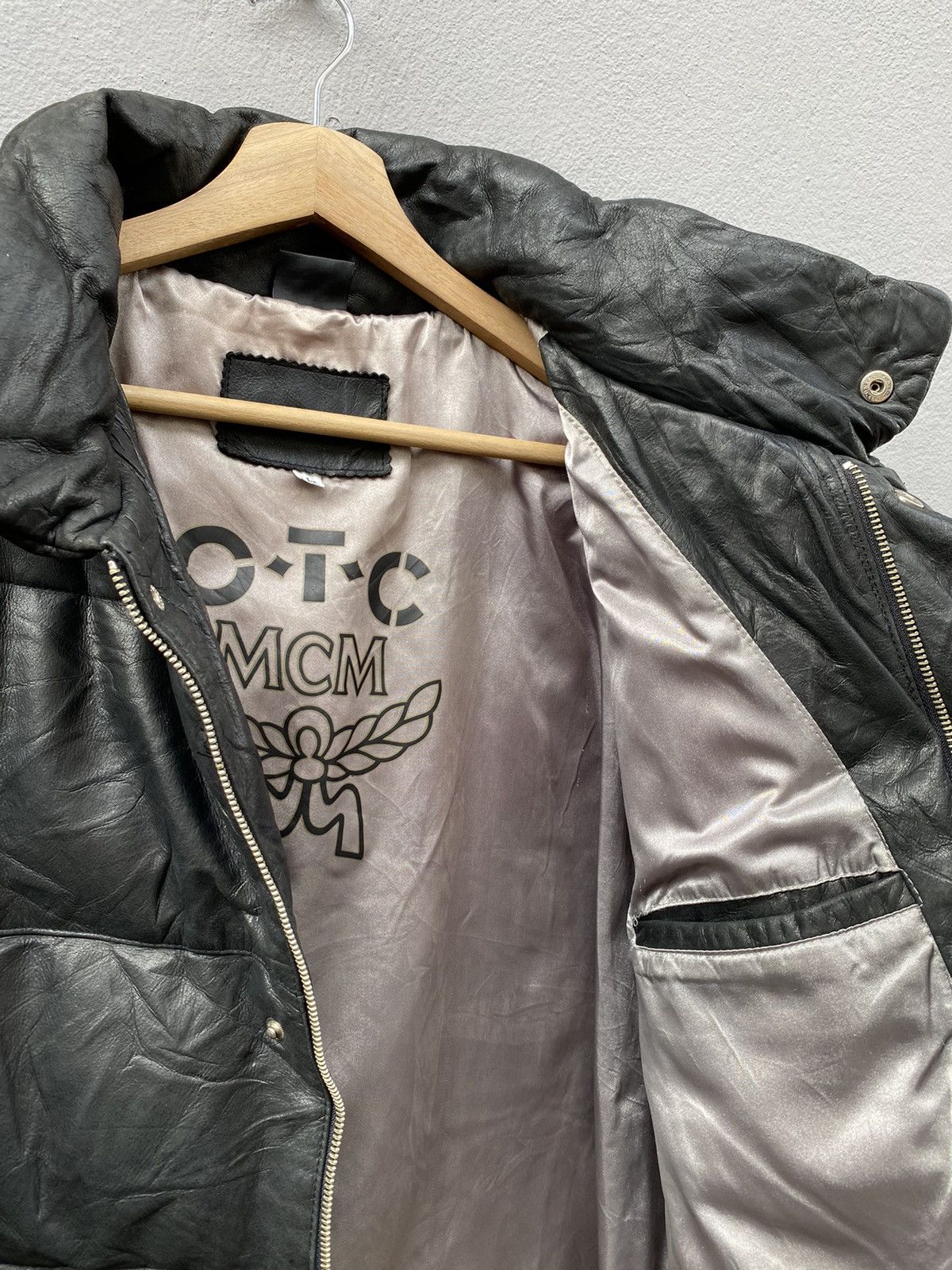 MCM 💥RARE💥 Vintage 90’s MCM O.T.C Puffer Leather Jacket Size US L / EU 52-54 / 3 - 21 Thumbnail