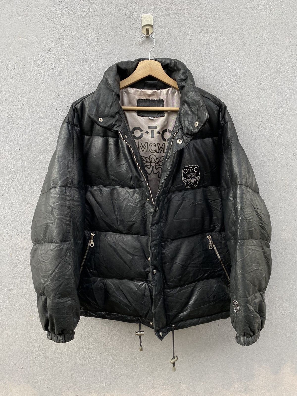 MCM 💥RARE💥 Vintage 90’s MCM O.T.C Puffer Leather Jacket Size US L / EU 52-54 / 3 - 3 Thumbnail