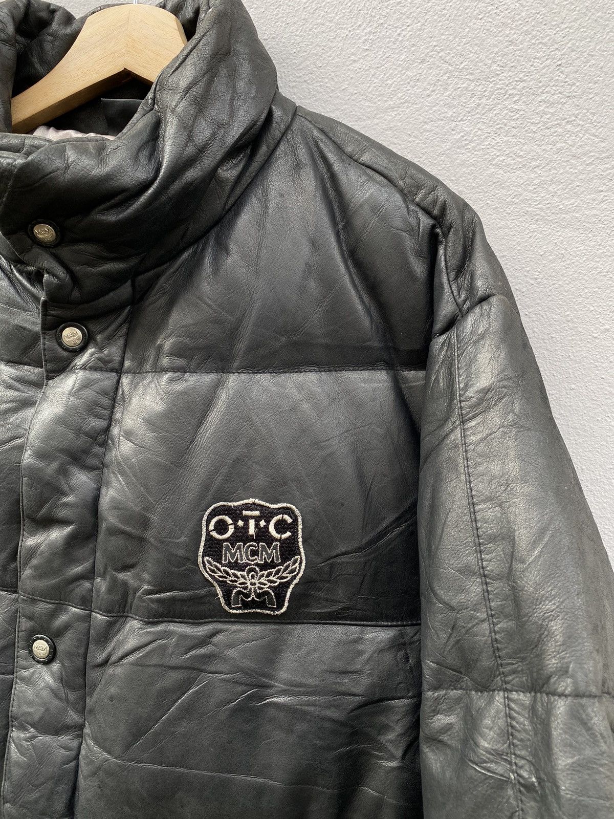 MCM 💥RARE💥 Vintage 90’s MCM O.T.C Puffer Leather Jacket Size US L / EU 52-54 / 3 - 5 Thumbnail